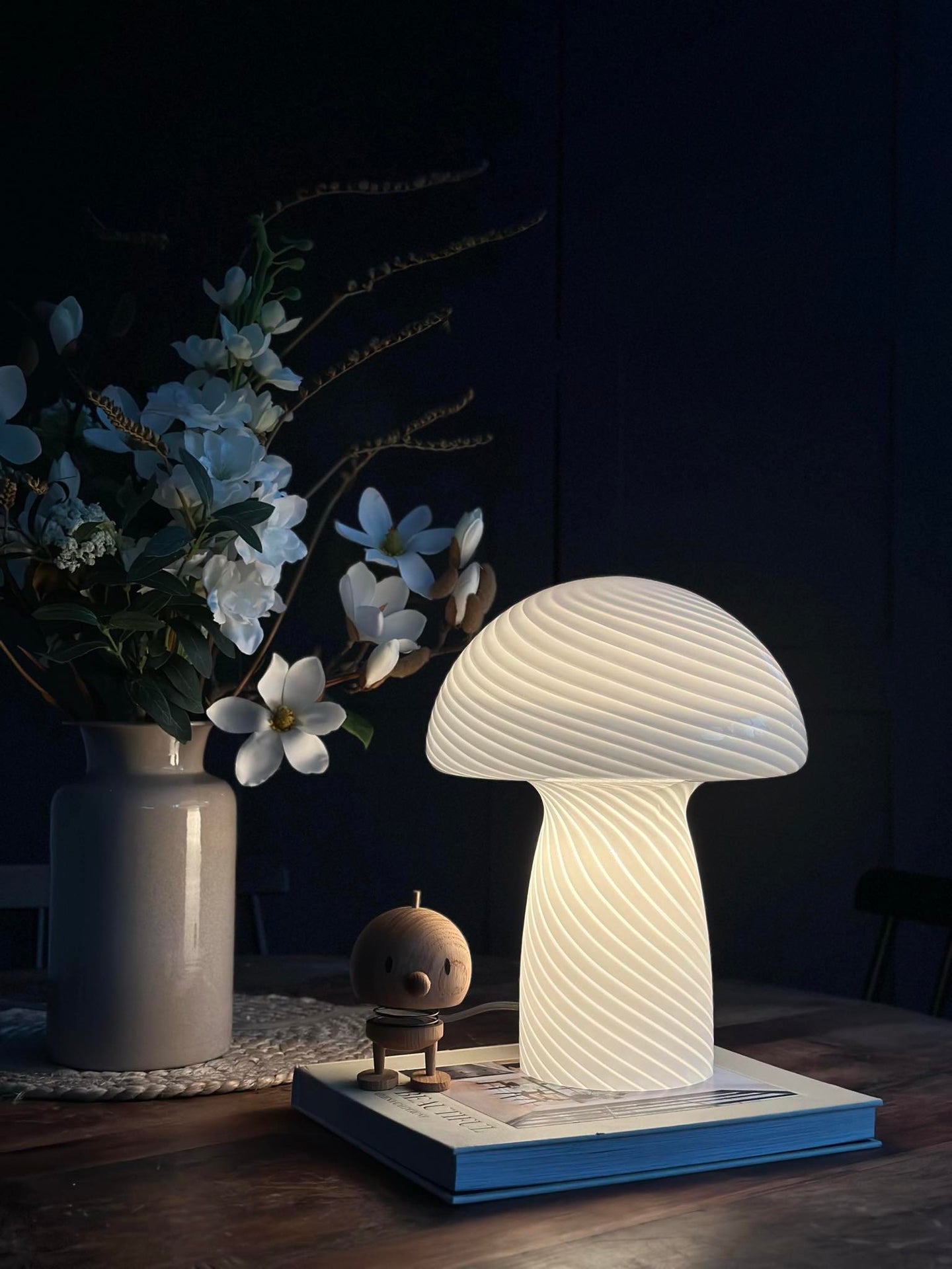 Mushroom Elsa - Vit 32 cm