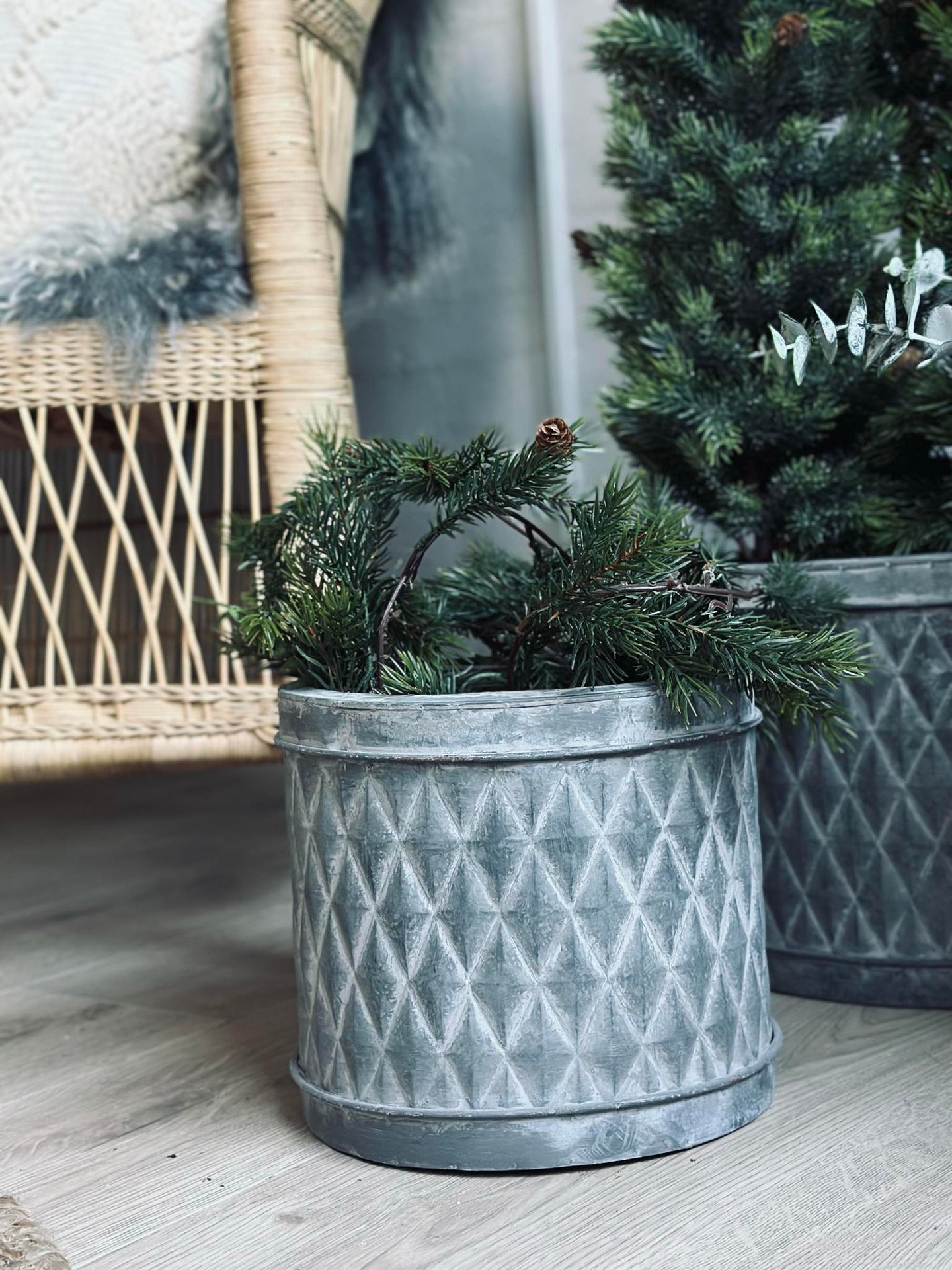 Zinkkrukor - Set om 3 st.