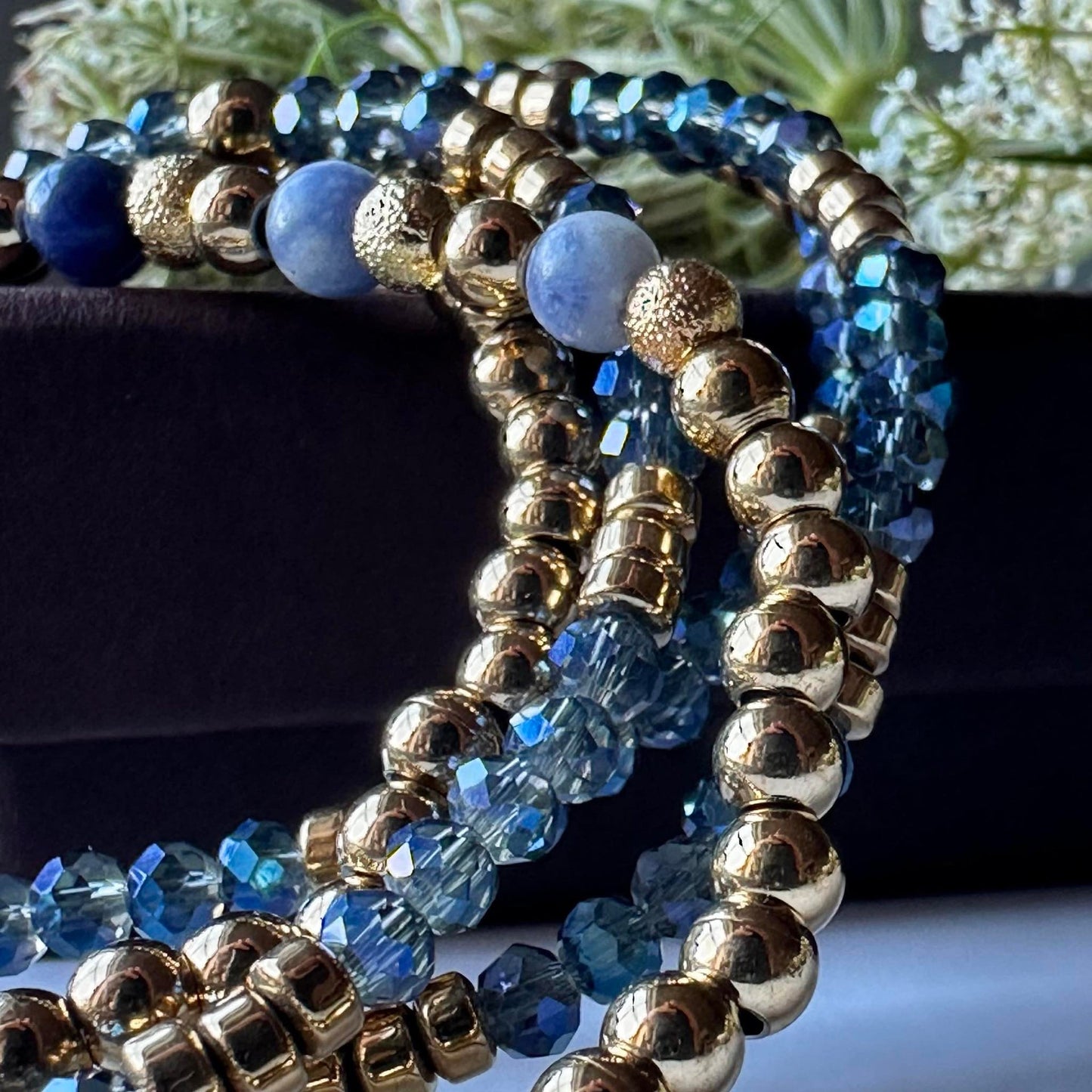 Armband Ofelia Navy - Set med 5 armband