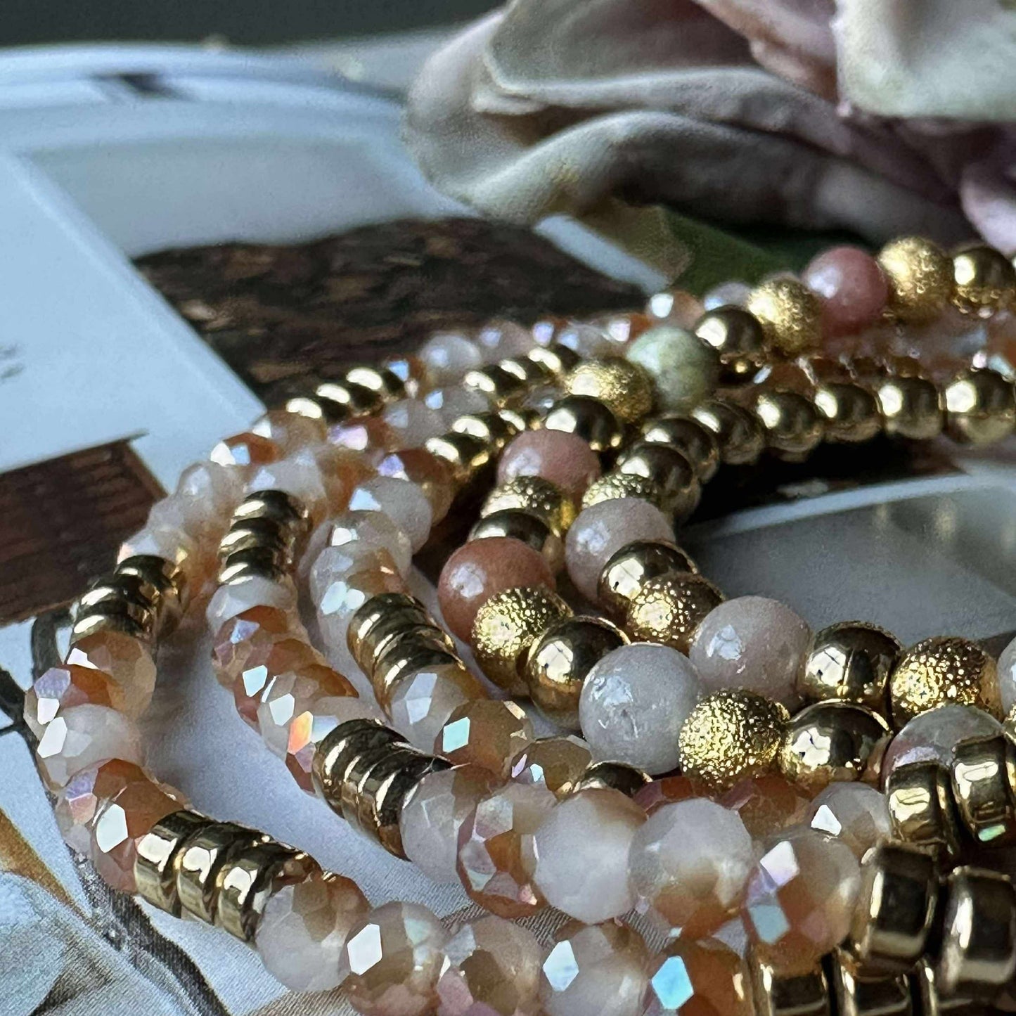 Armband Ofelia Natur - Sæt med 5 armband
