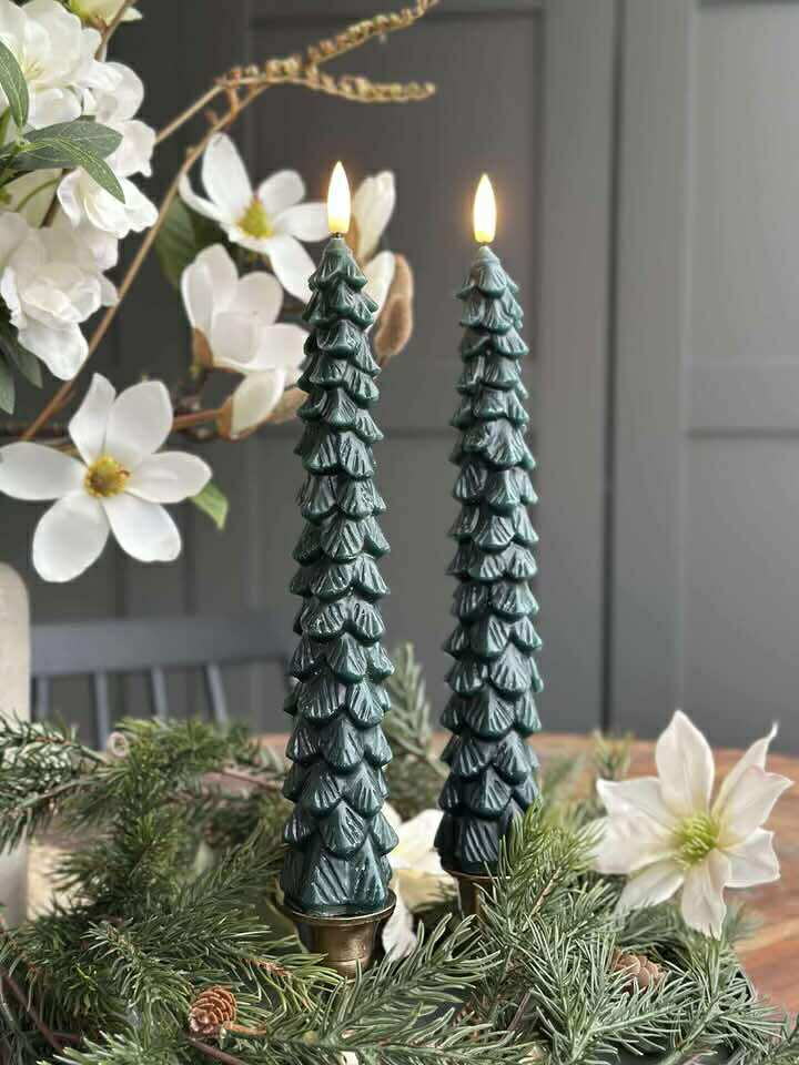 LED Stearinljus 2 st - Julgran
