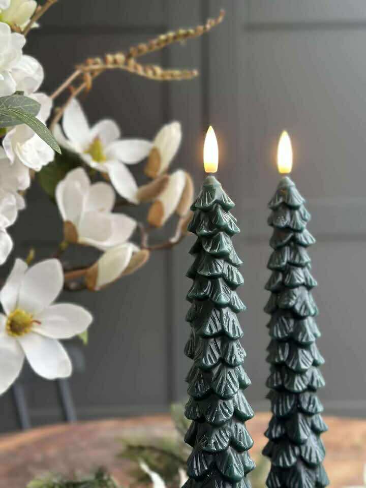 LED Stearinljus 2 st - Julgran