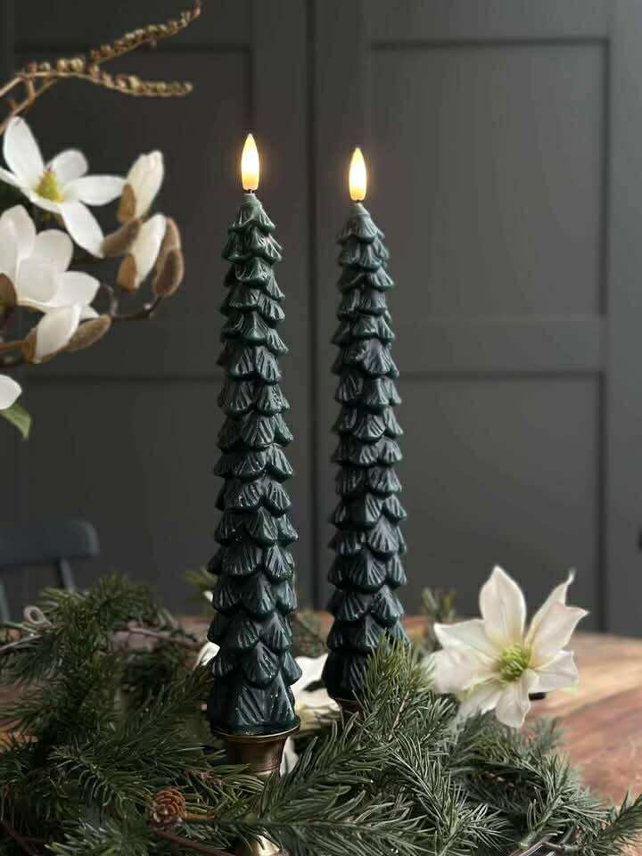 LED Stearinljus 2 st - Julgran