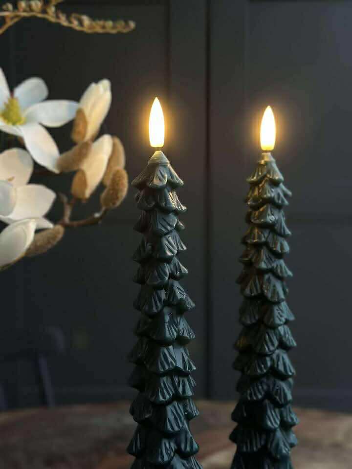 LED Stearinljus 2 st - Julgran