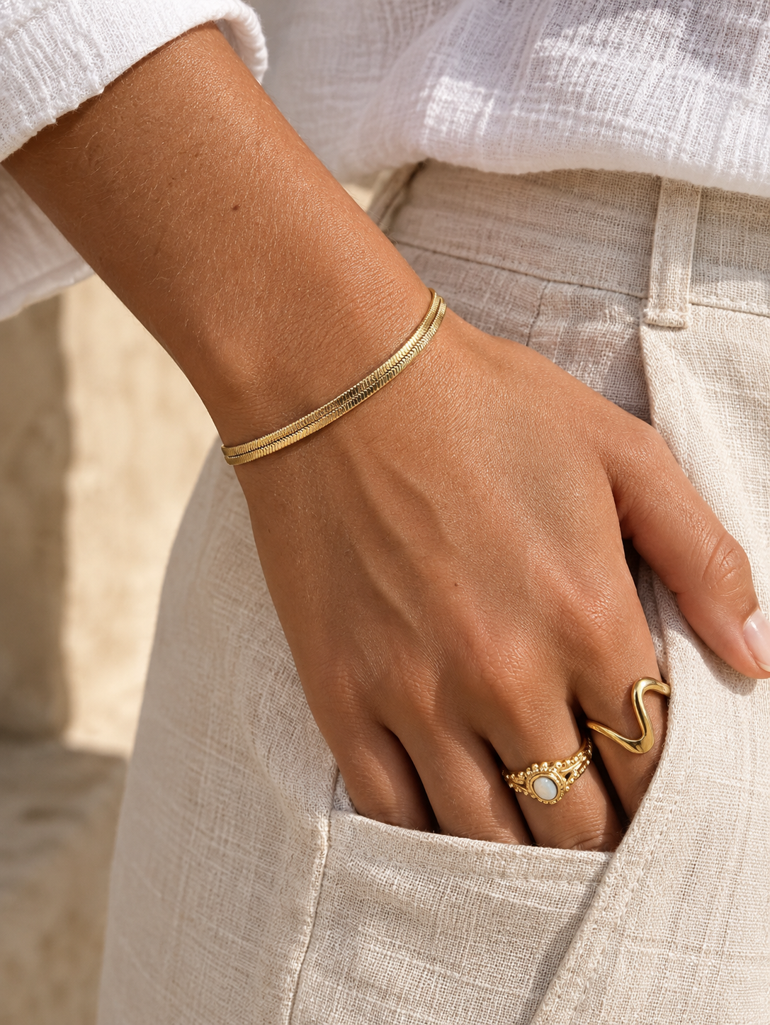 Armband Mira - guldbelagt
