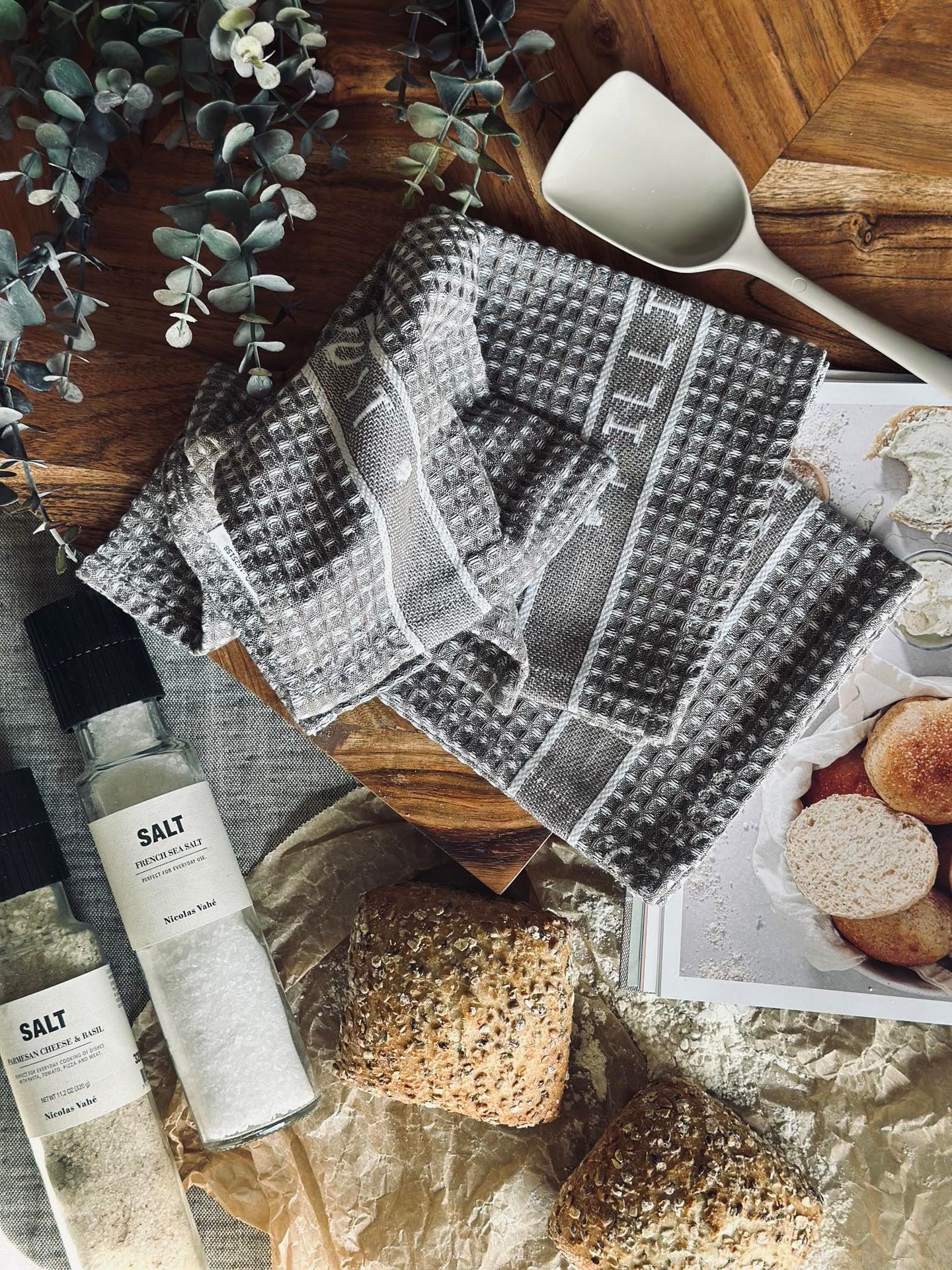 Disktrasor Set med 3 st - Vafflad - Svamp/vit