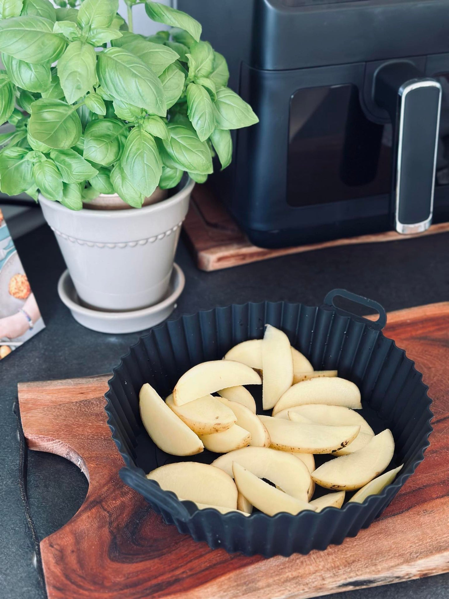 Silikonform för airfryer