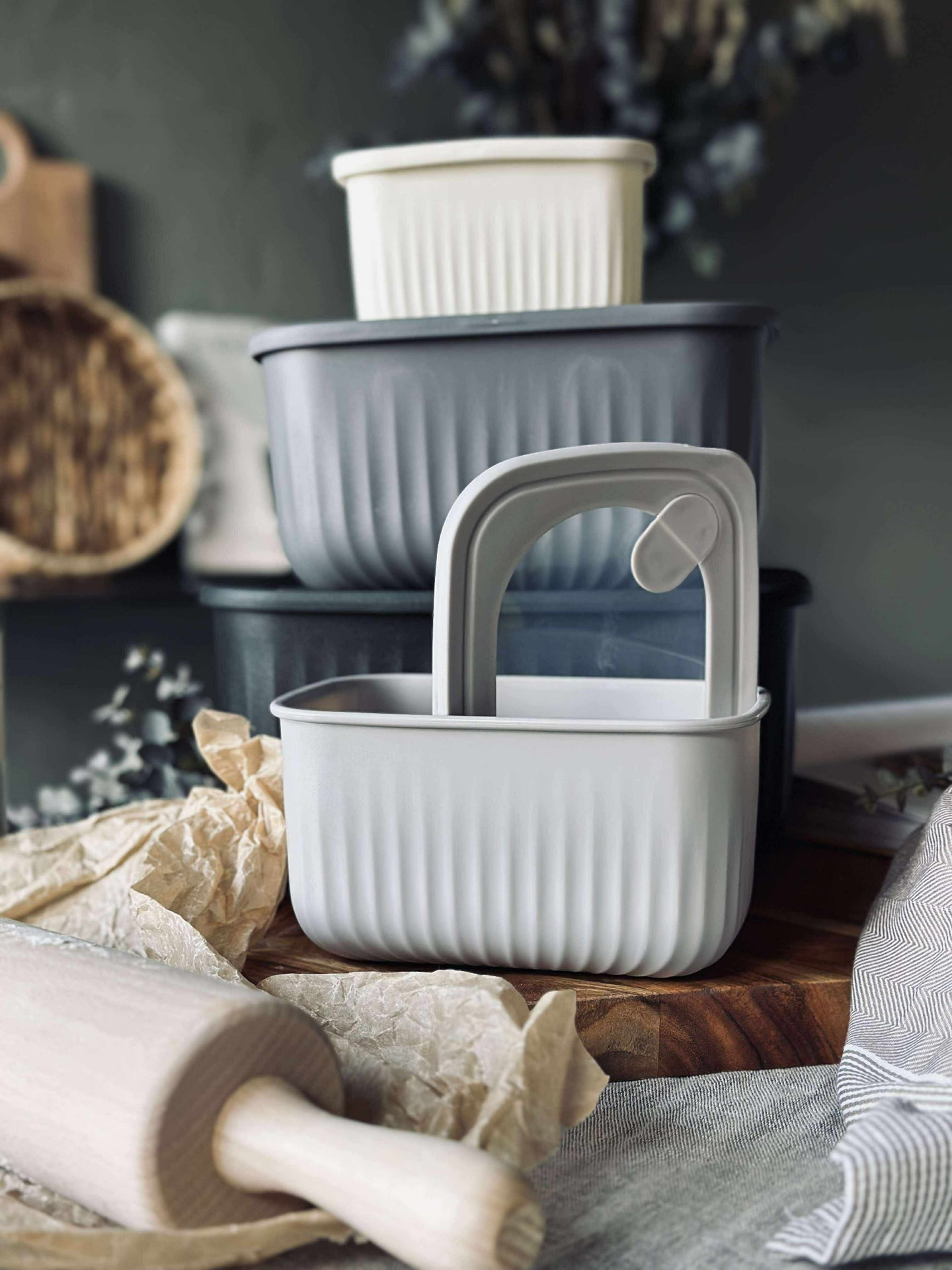 Förvaringsburkar – Set med 4 st.