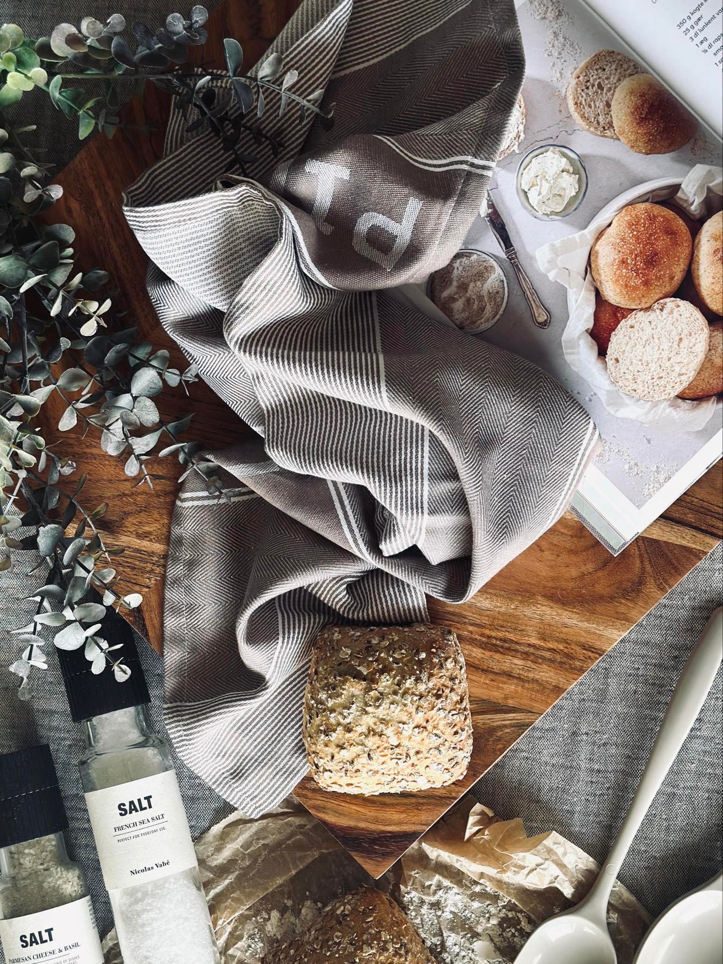 Kökshandduk - Fungi/vit - 1 st