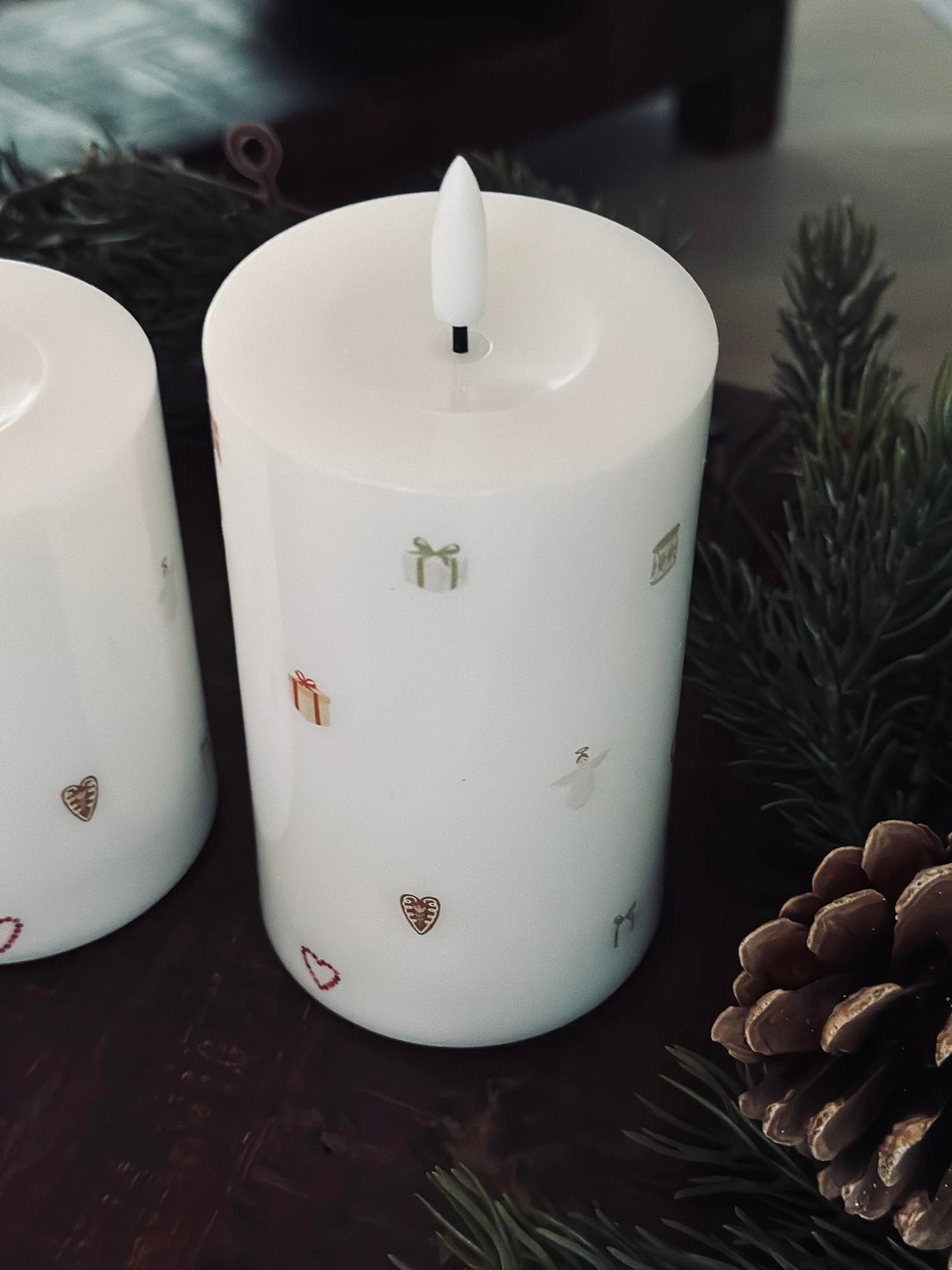 LED-blockljus TWINKLE CHRISTMAS - Set med 2 st.