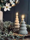 Julgran med LED-ljus - Set om 2 st. Sand