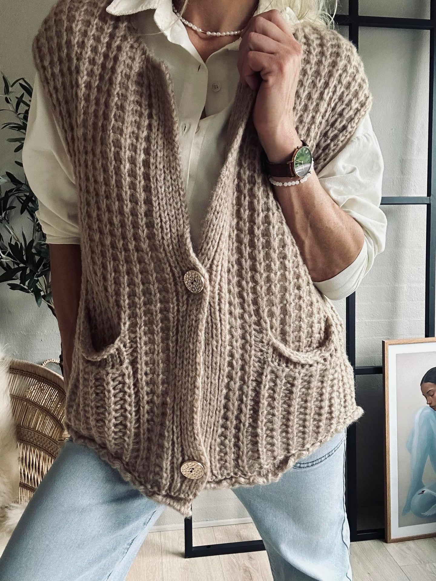 Väst Ruby beige