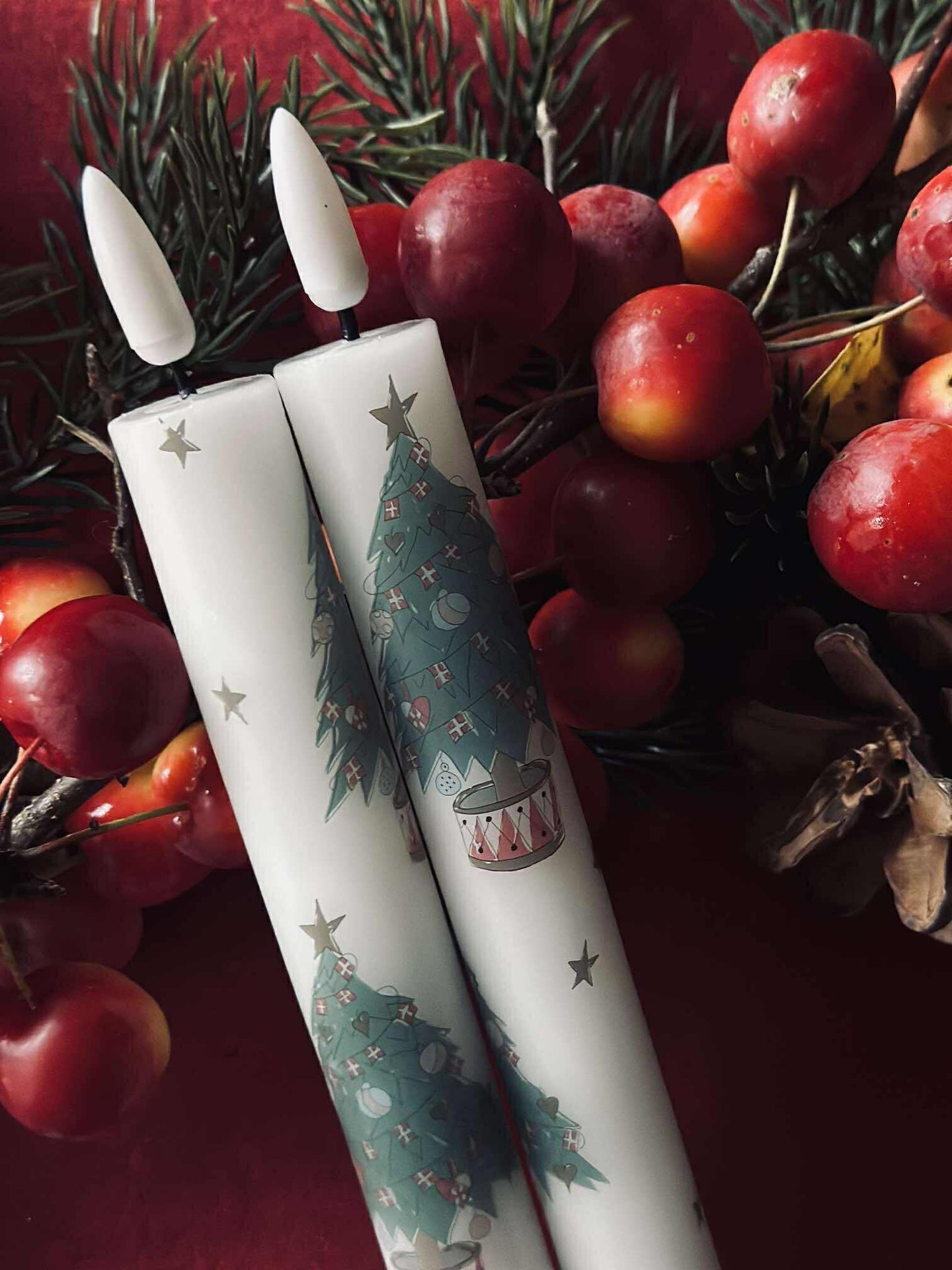 LED Scenljus 2 st - Julmotiv