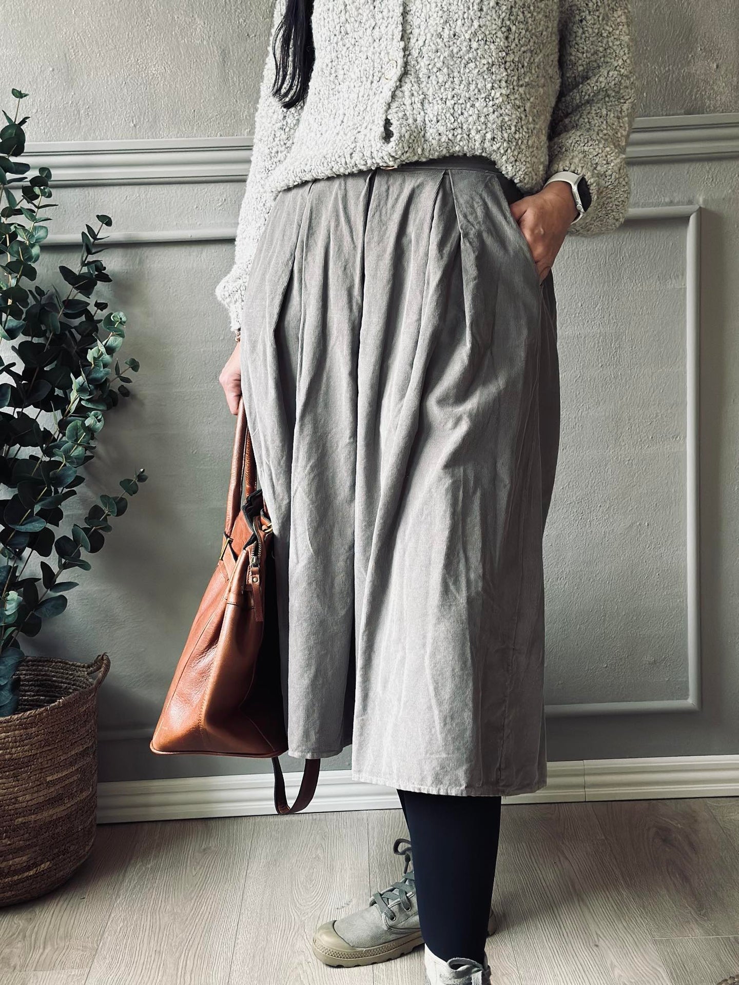 Arbetväska Mada Stor valnöt