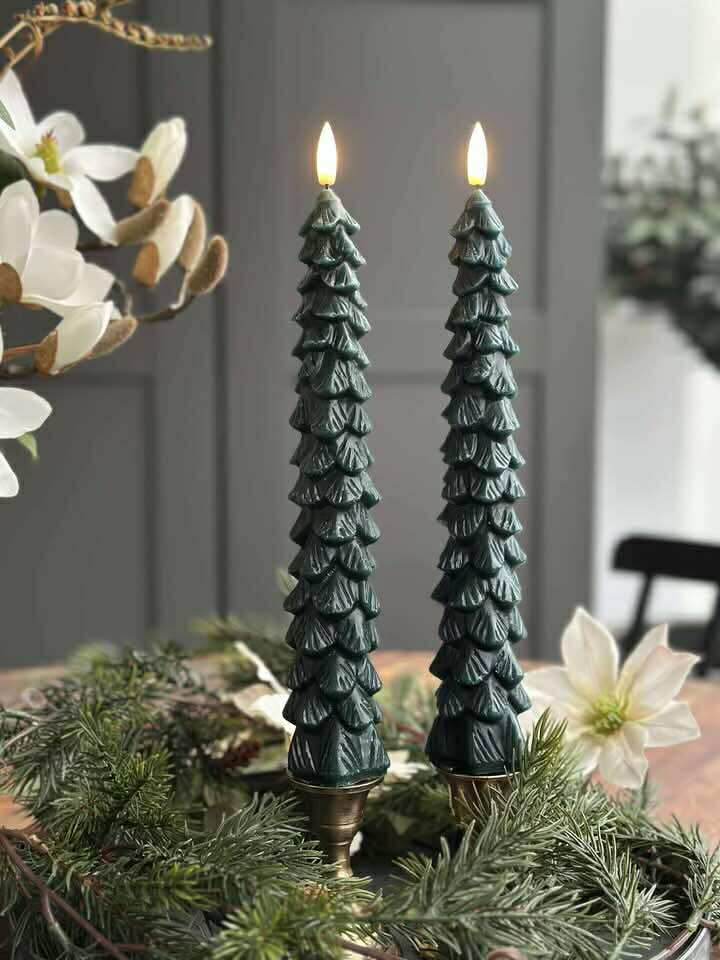 LED Stearinljus 2 st - Julgran