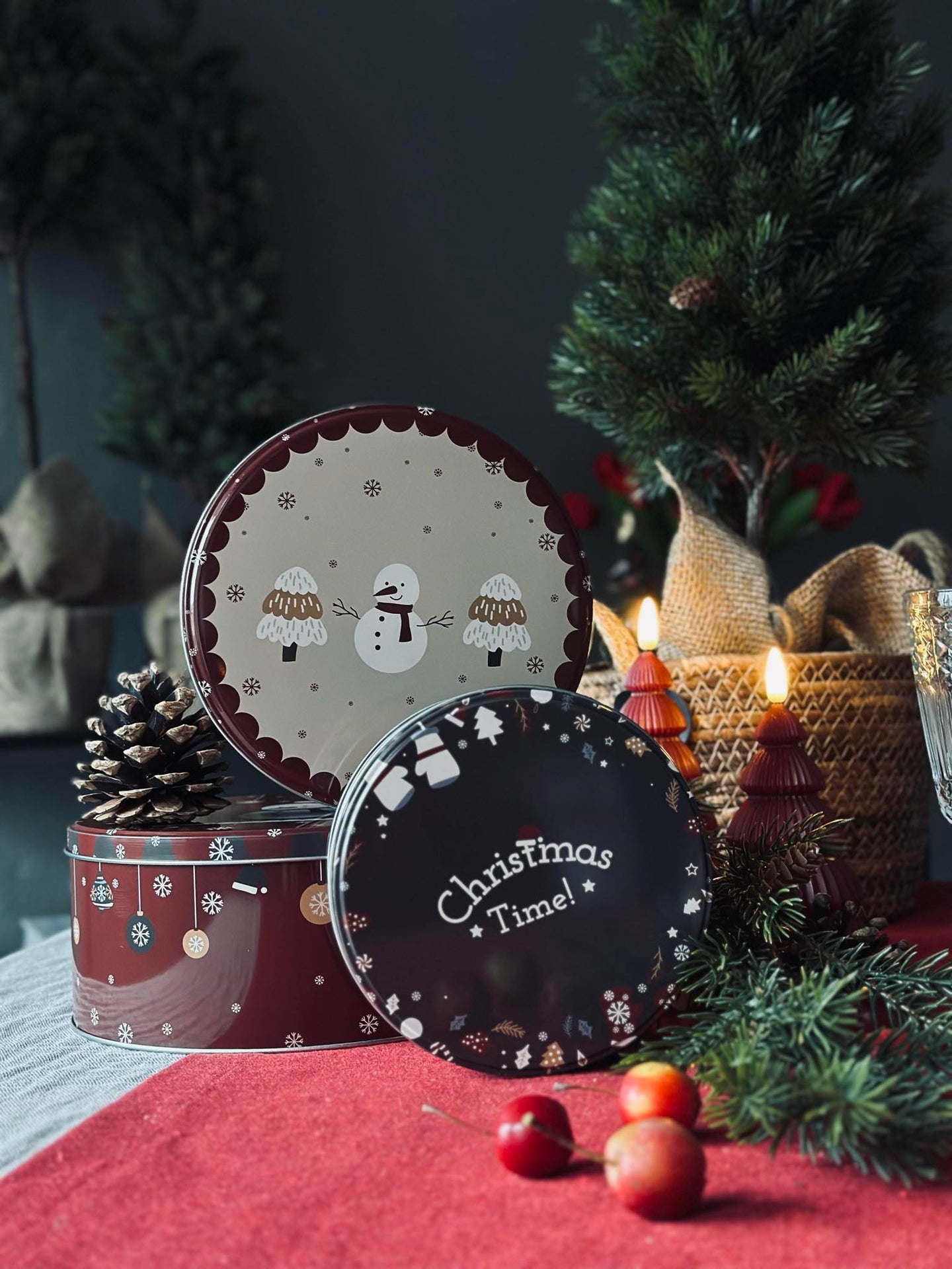 Julkakburkar - Set om 3 st.