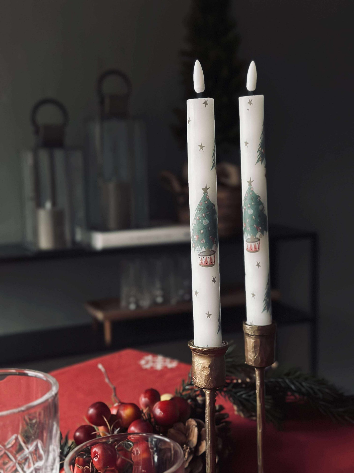 LED Scenljus 2 st - Julmotiv