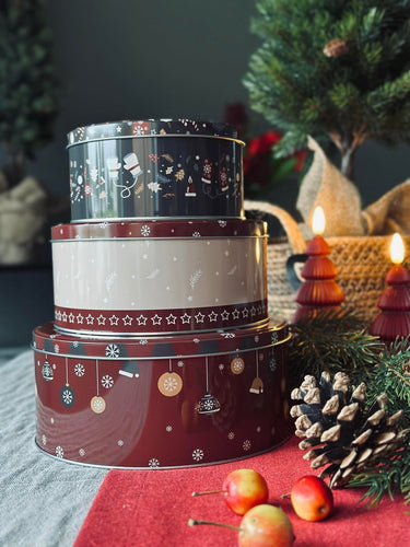 Julkakburkar - Set om 3 st.