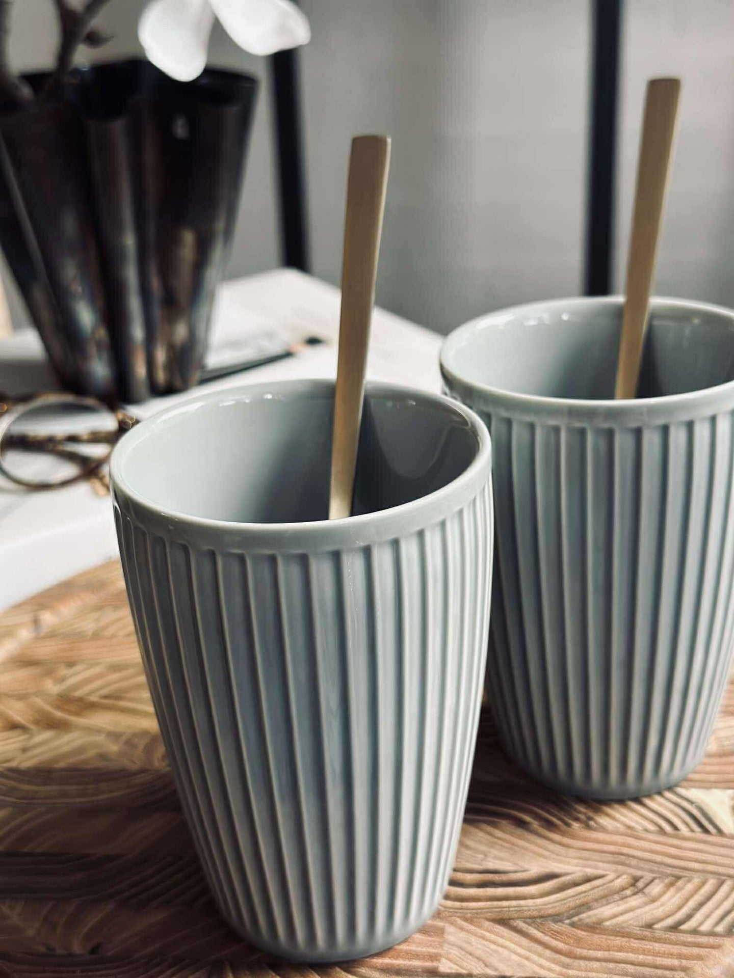 Termosmugg Plissé - Set med 2 st - Arctic Ice