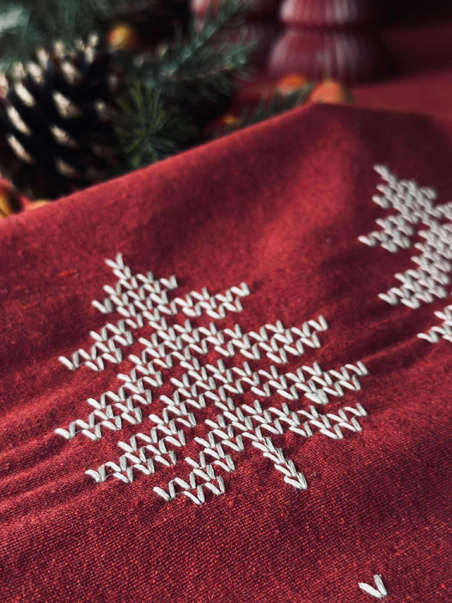 Bordslöpare Röd Jul - 40x140