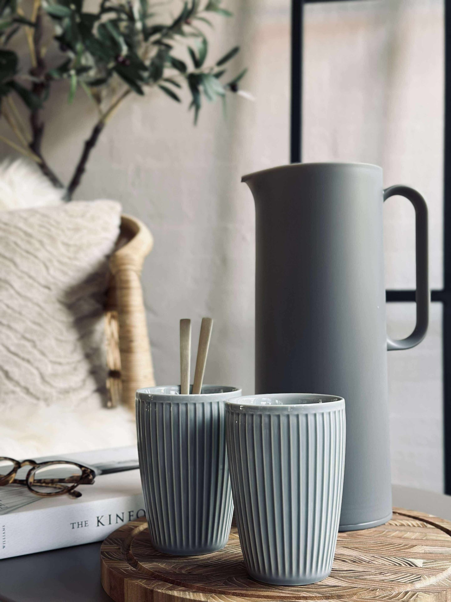 Termosmugg Plissé - Set med 2 st - Arctic Ice