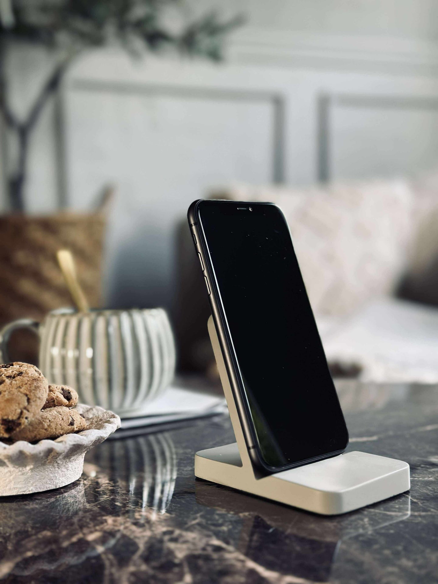 Mobiltelefonhållare - Kontor - Pebble grå