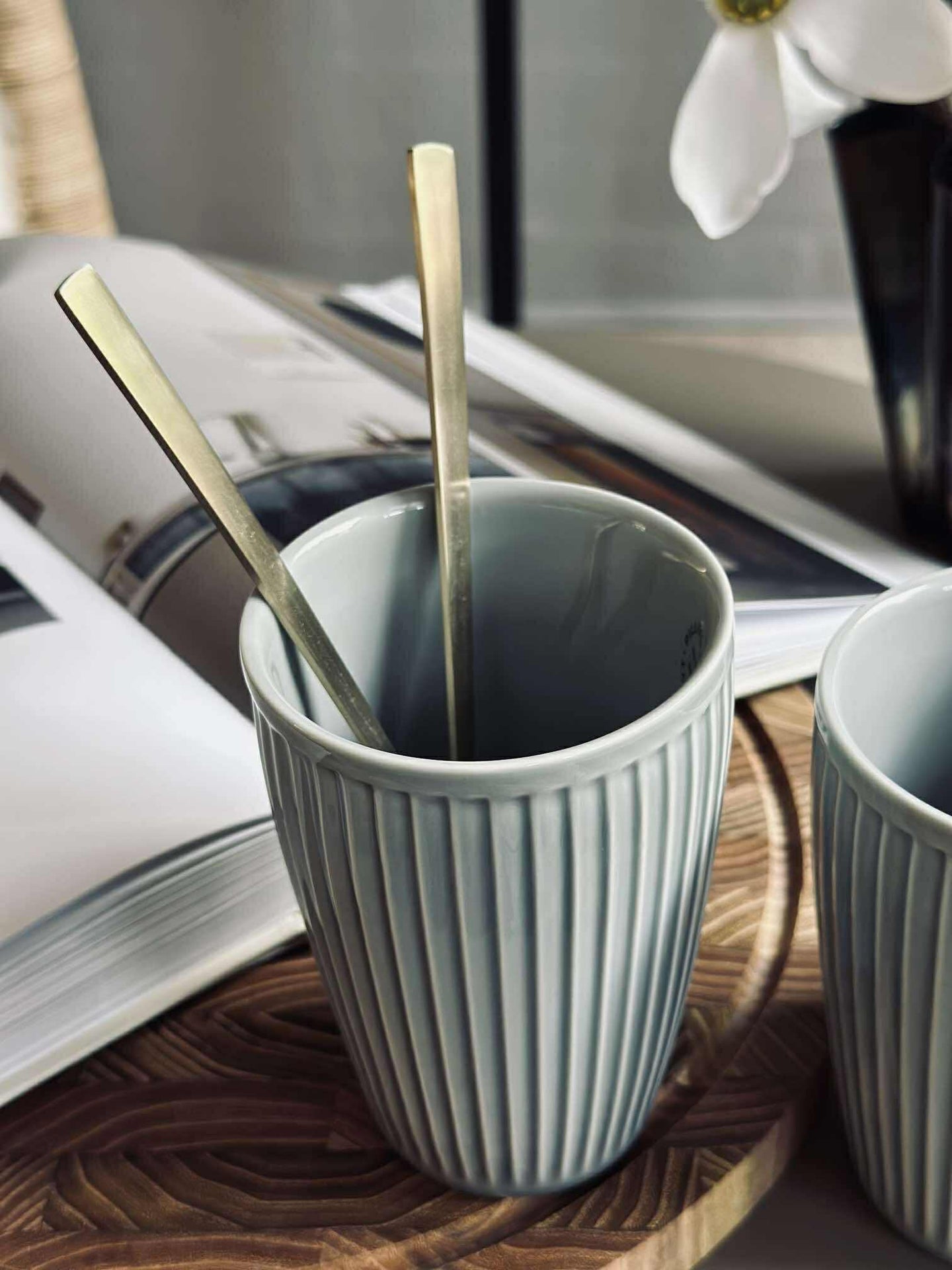 Termosmugg Plissé - Set med 2 st - Arctic Ice