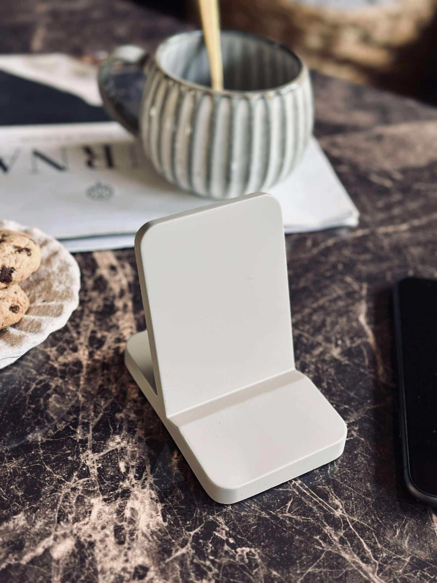 Mobiltelefonhållare - Kontor - Pebble grå