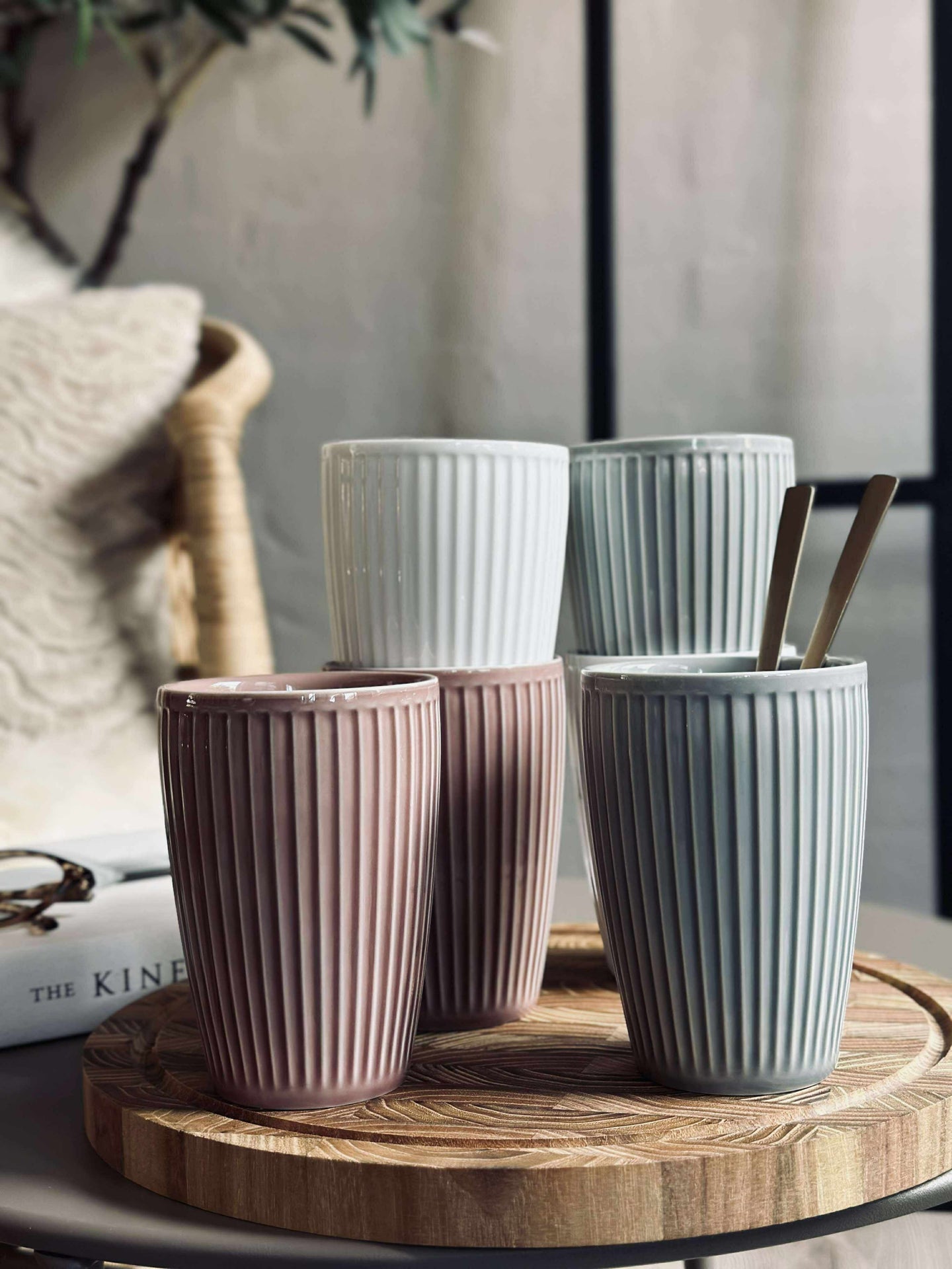 Termosmugg Plissé - Set med 2 st - Arctic Ice