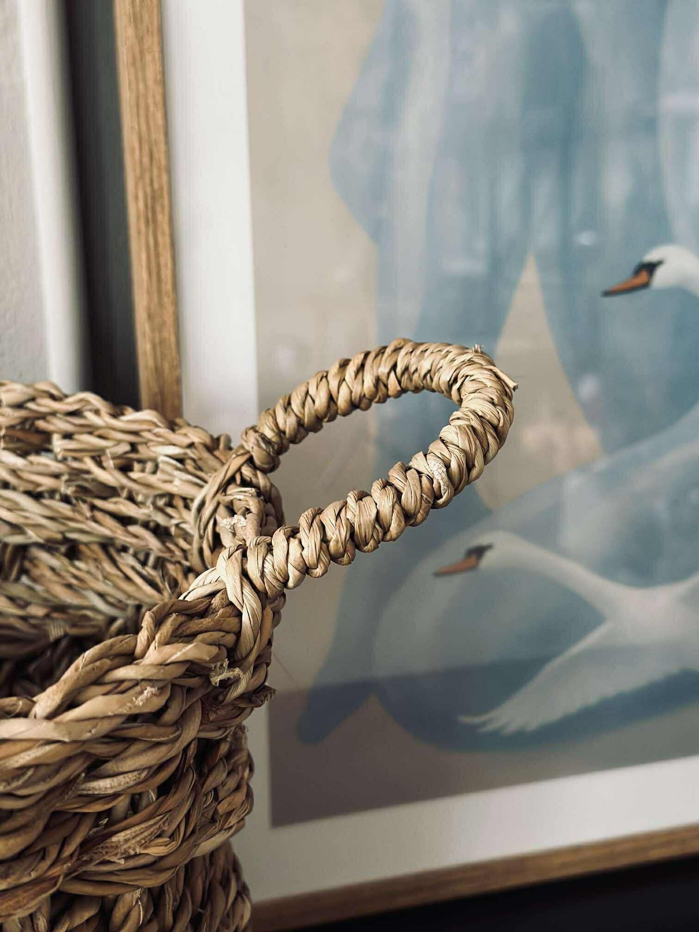 Flätade sjögräskorgar - Set om 3 st