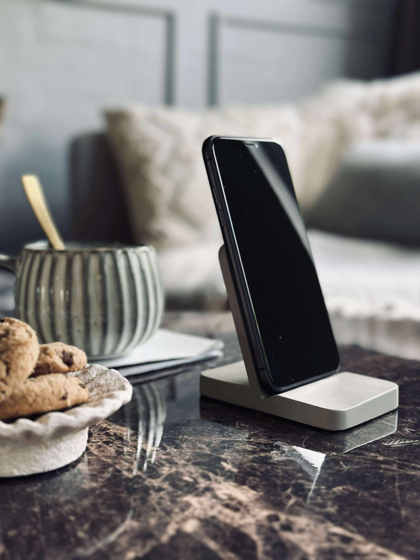 Mobiltelefonhållare - Kontor - Pebble grå