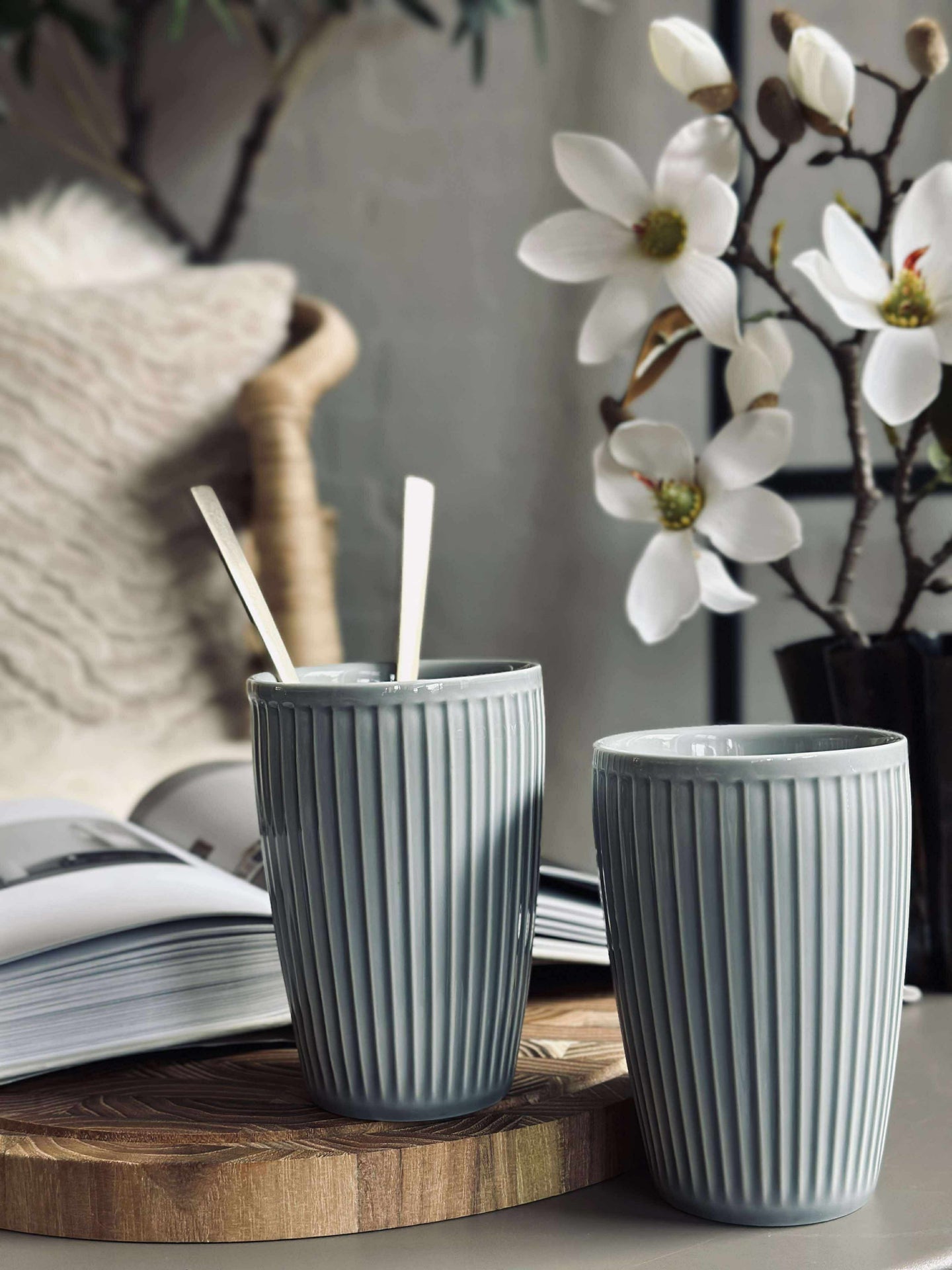 Termosmugg Plissé - Set med 2 st - Arctic Ice