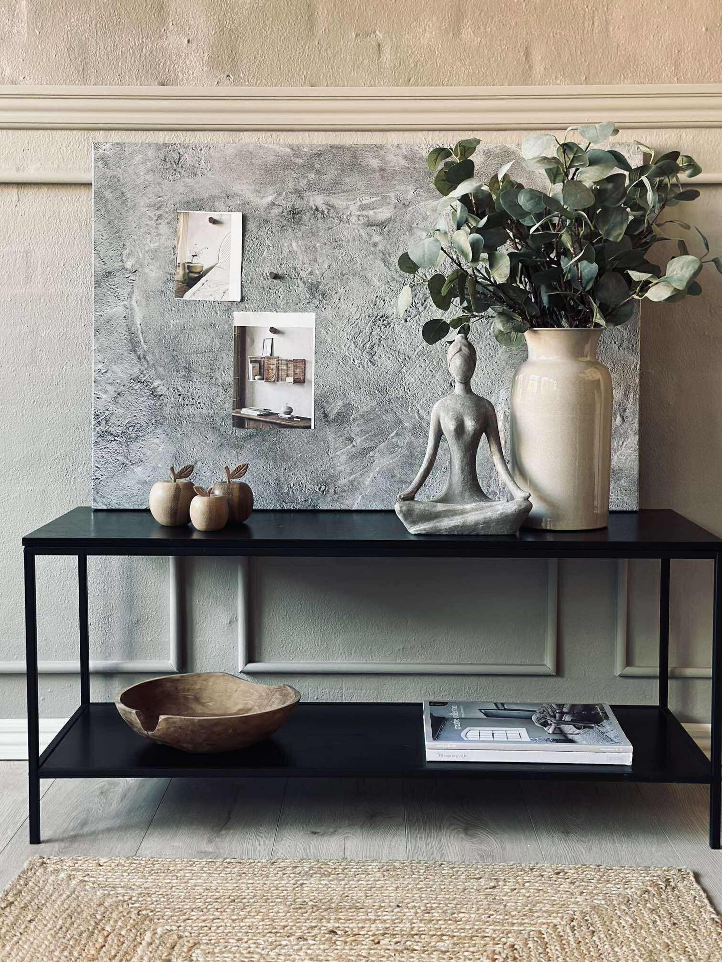 Tavla magnetisk 60x90 - Betonglook