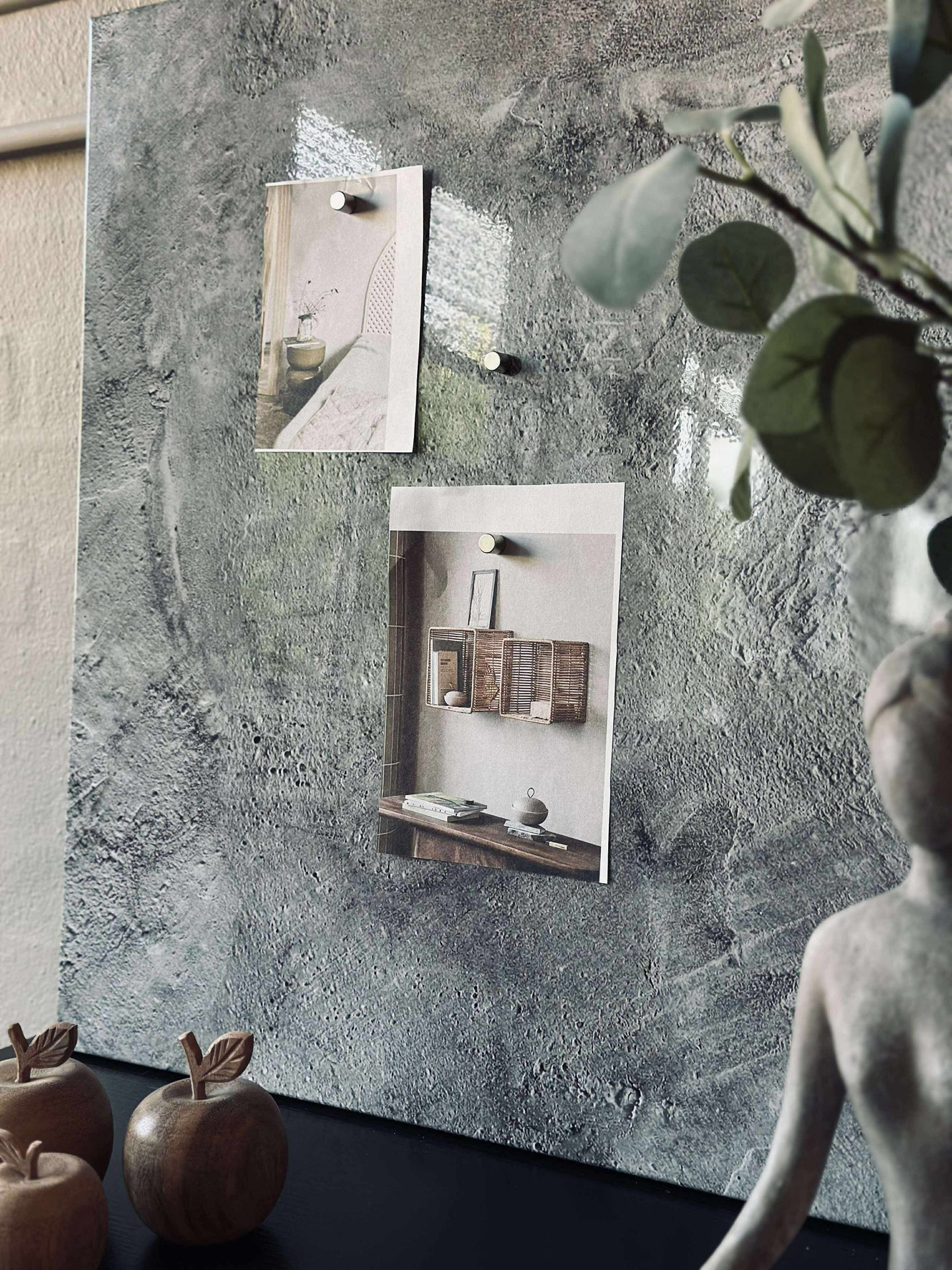 Tavla magnetisk 60x90 - Betonglook