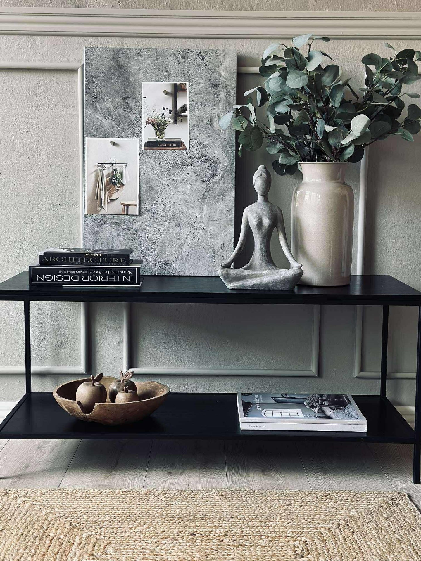Magnetisk tavla 40x60 - Betonglook