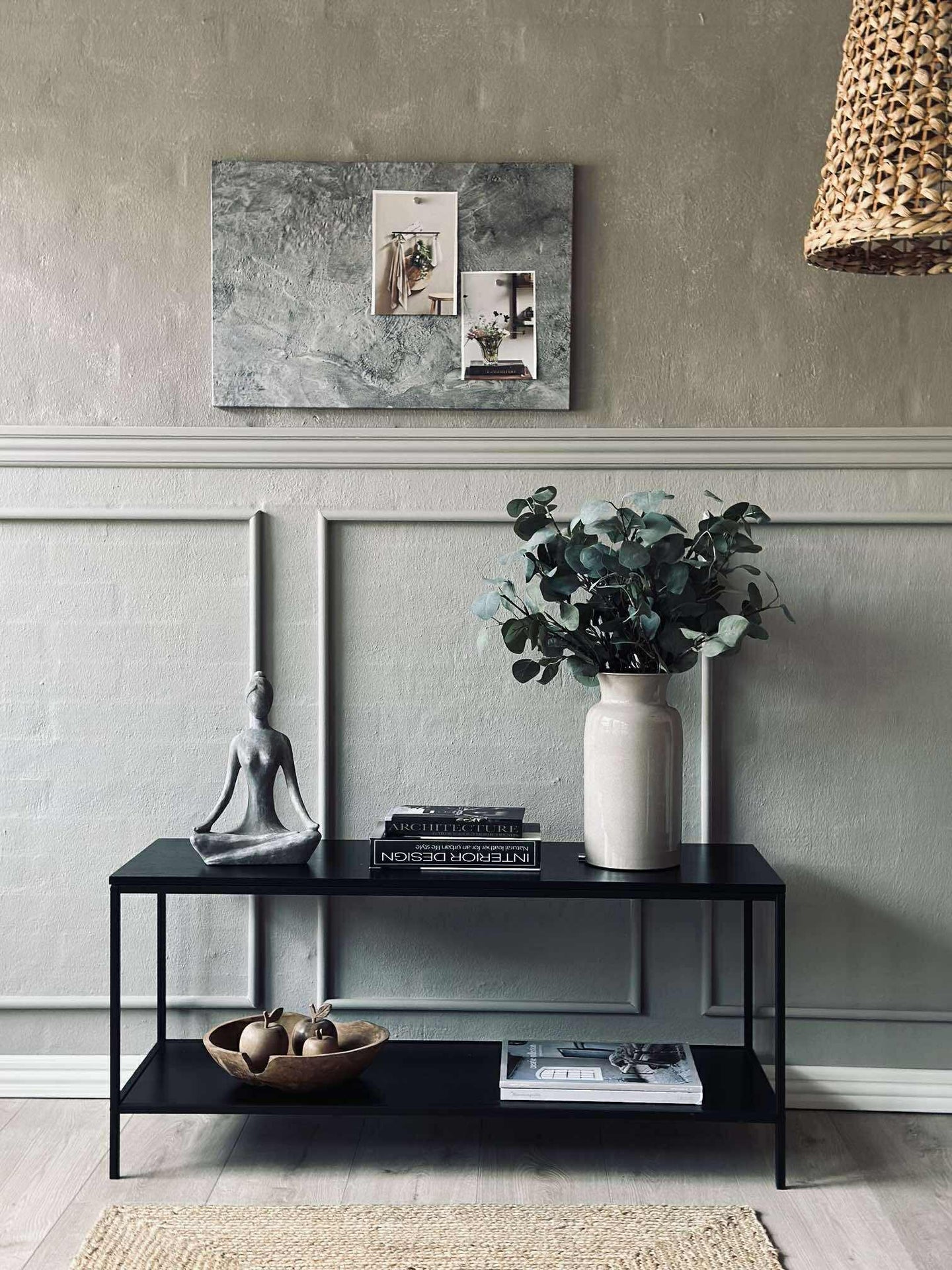 Magnetisk tavla 40x60 - Betonglook