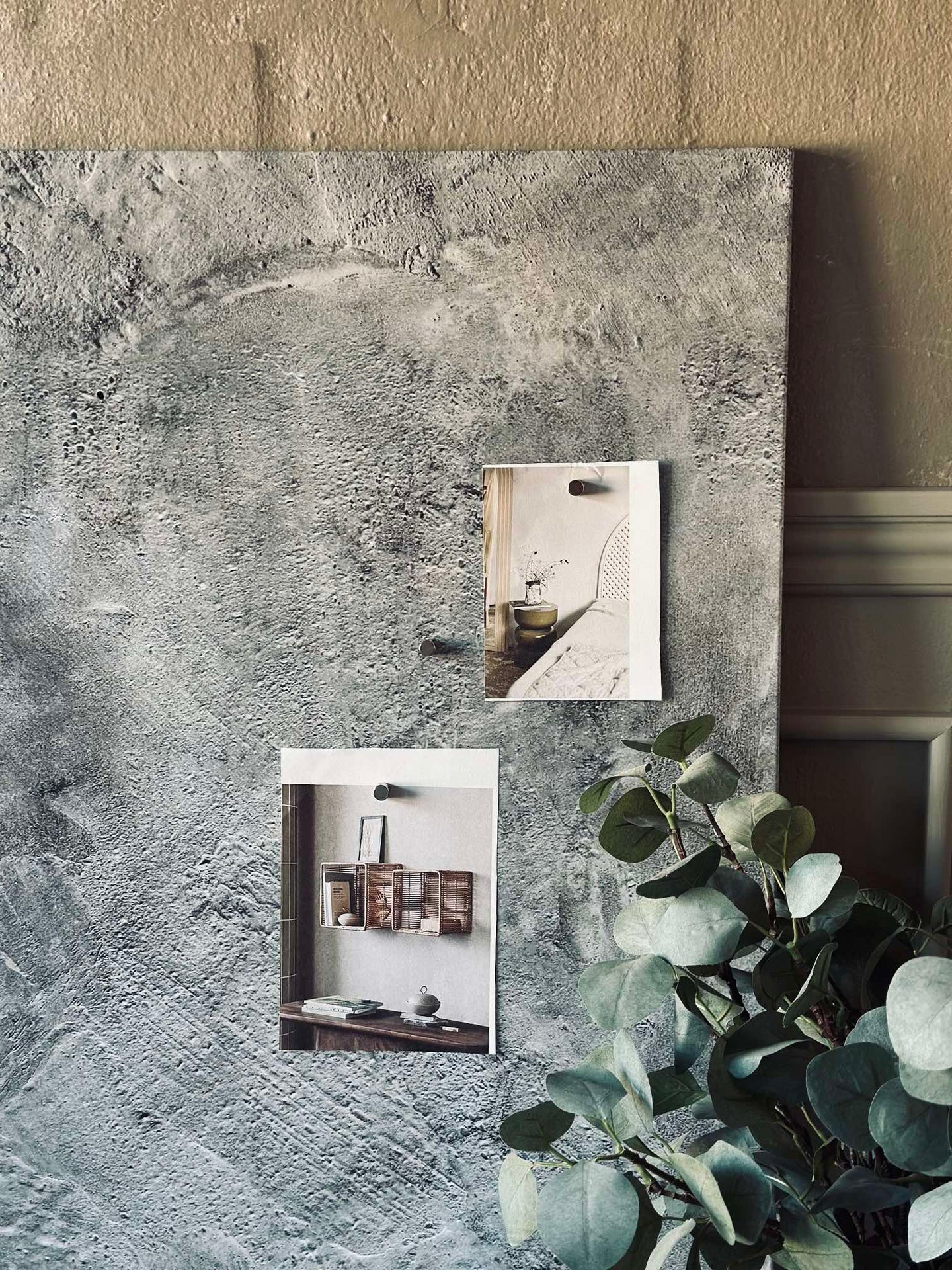 Tavla magnetisk 60x90 - Betonglook