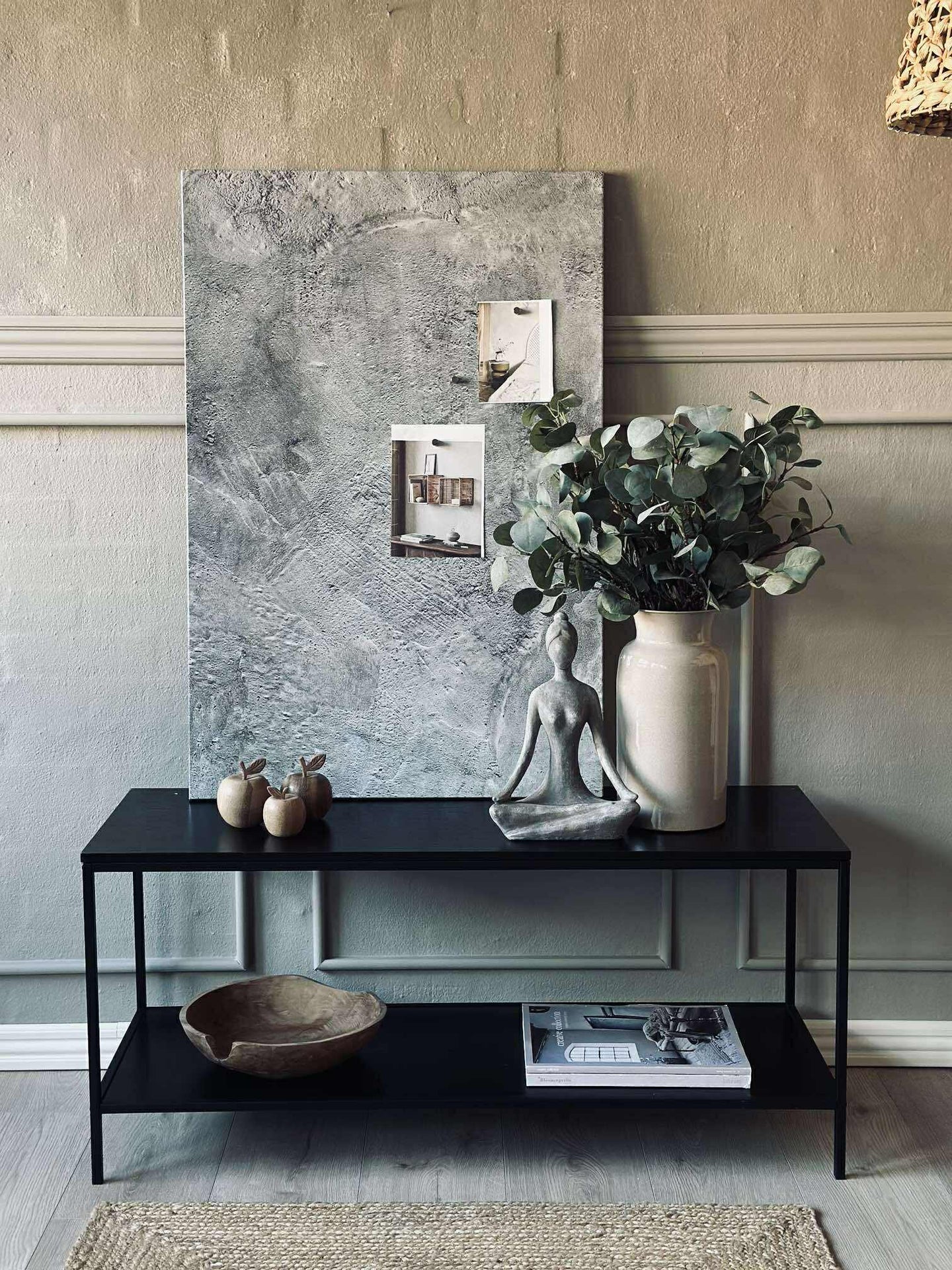 Tavla magnetisk 60x90 - Betonglook