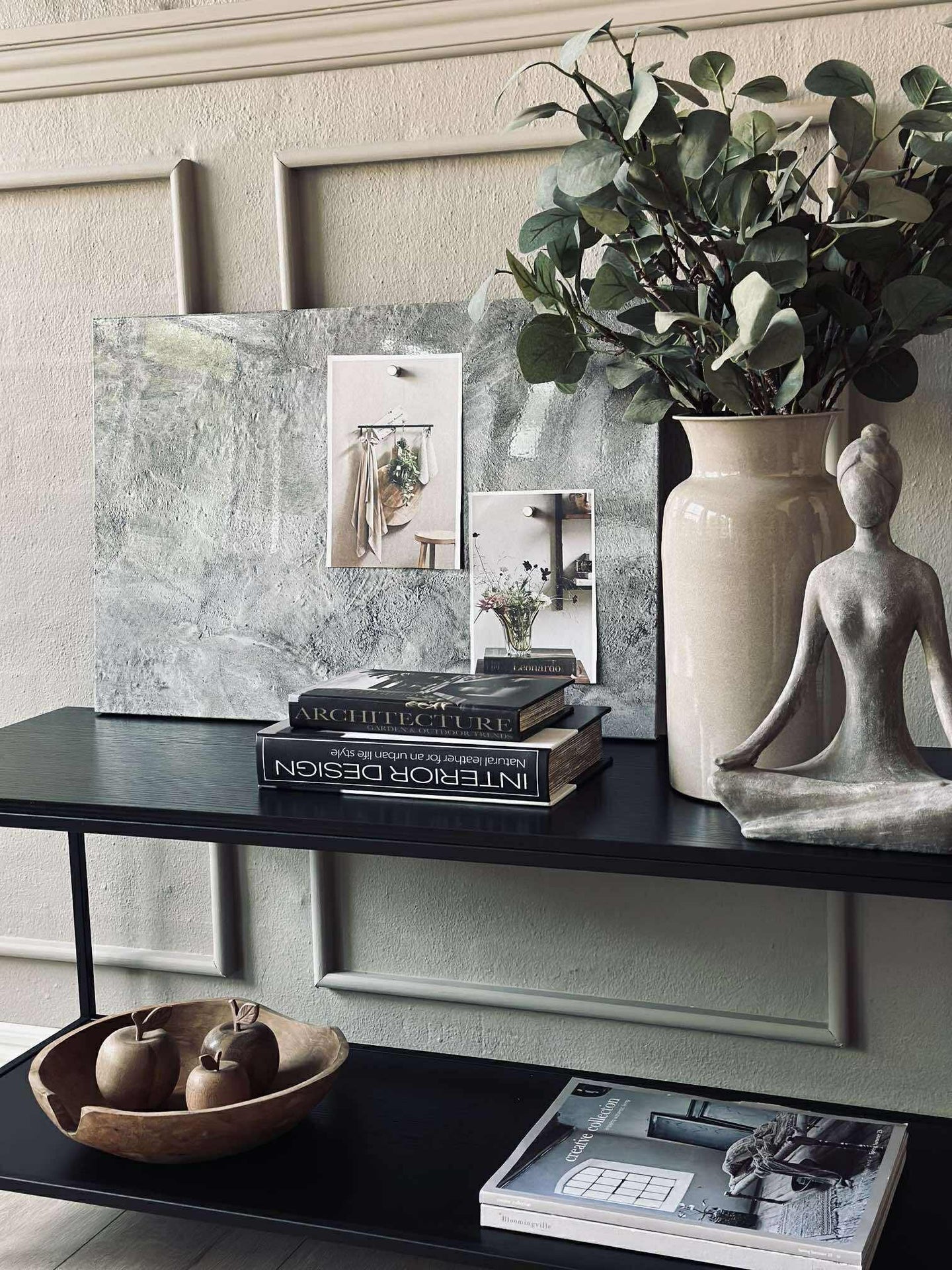 Magnetisk tavla 40x60 - Betonglook