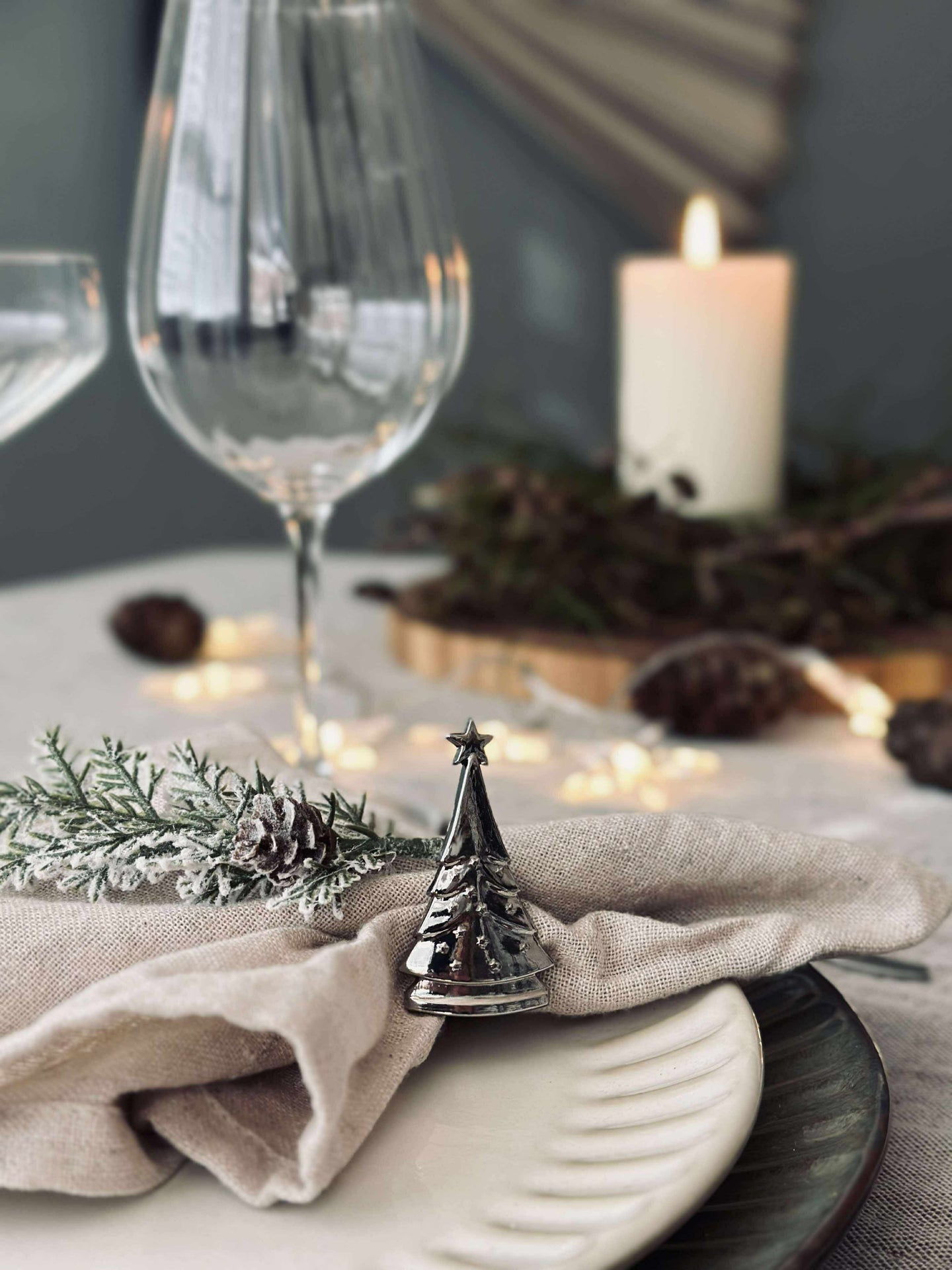 Servettringar Silver - MIX 4 st