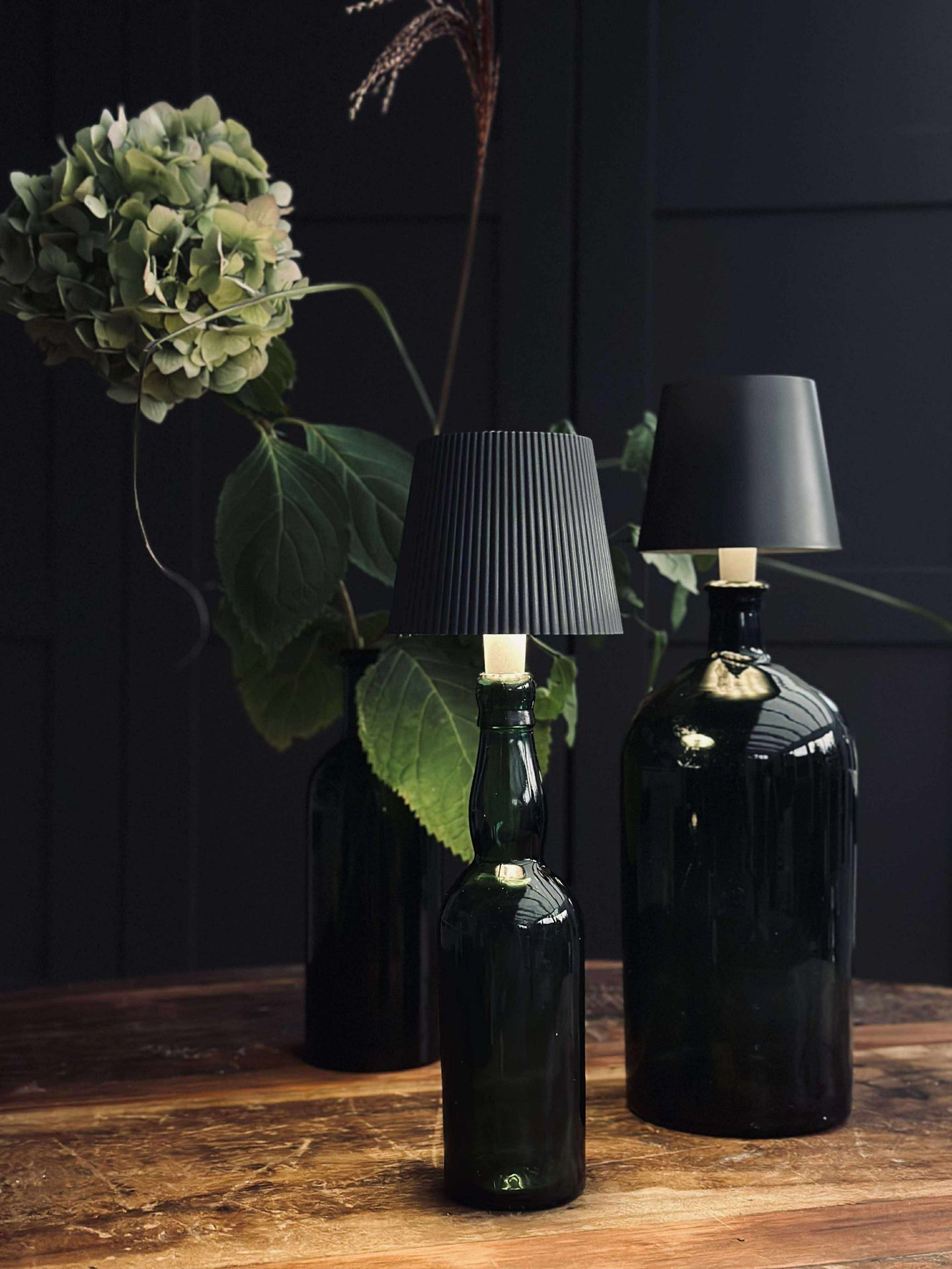 LED-lampa för vinflaska - Grå MIX