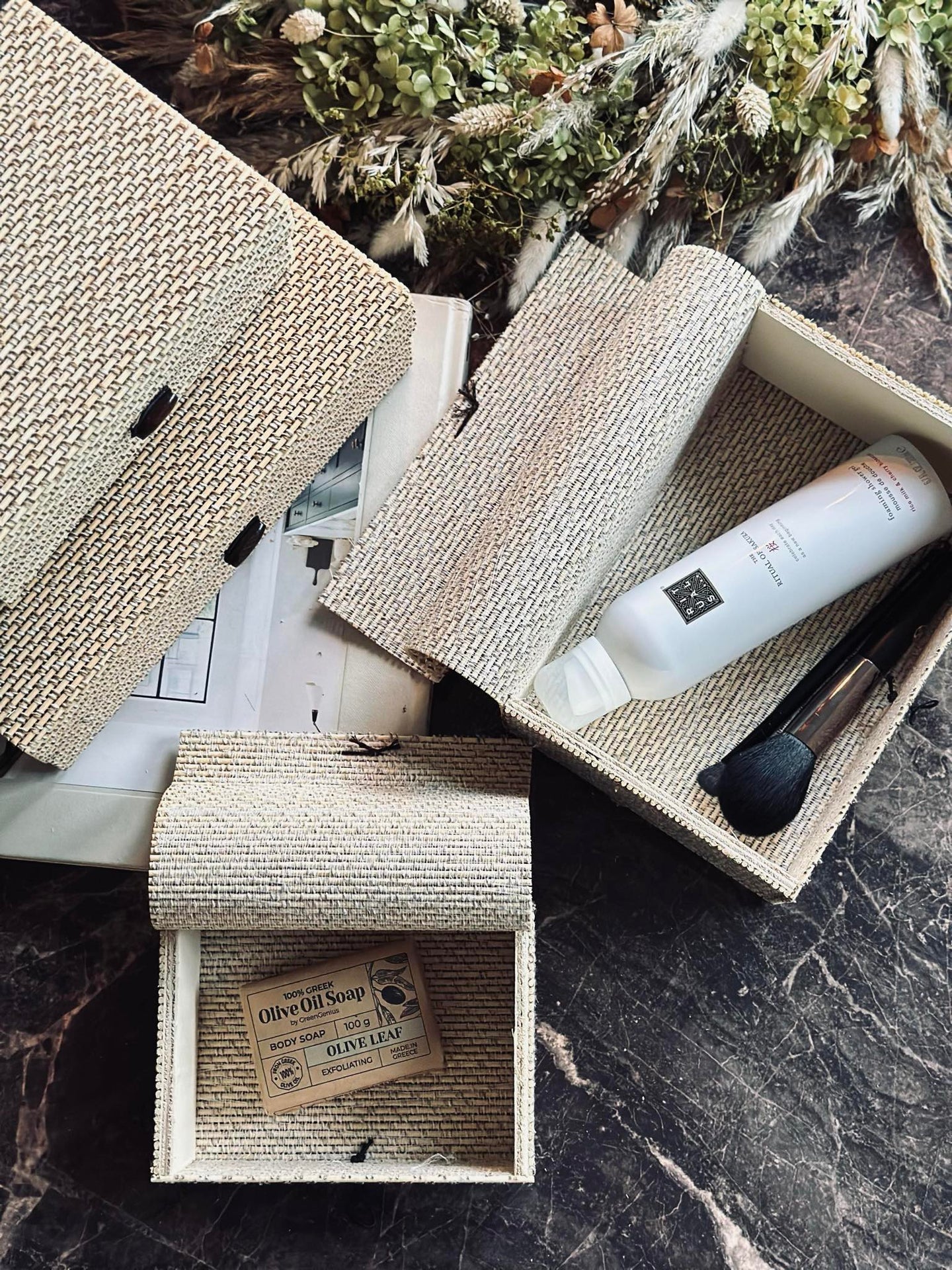 Lådor Natur - Set med 4 st