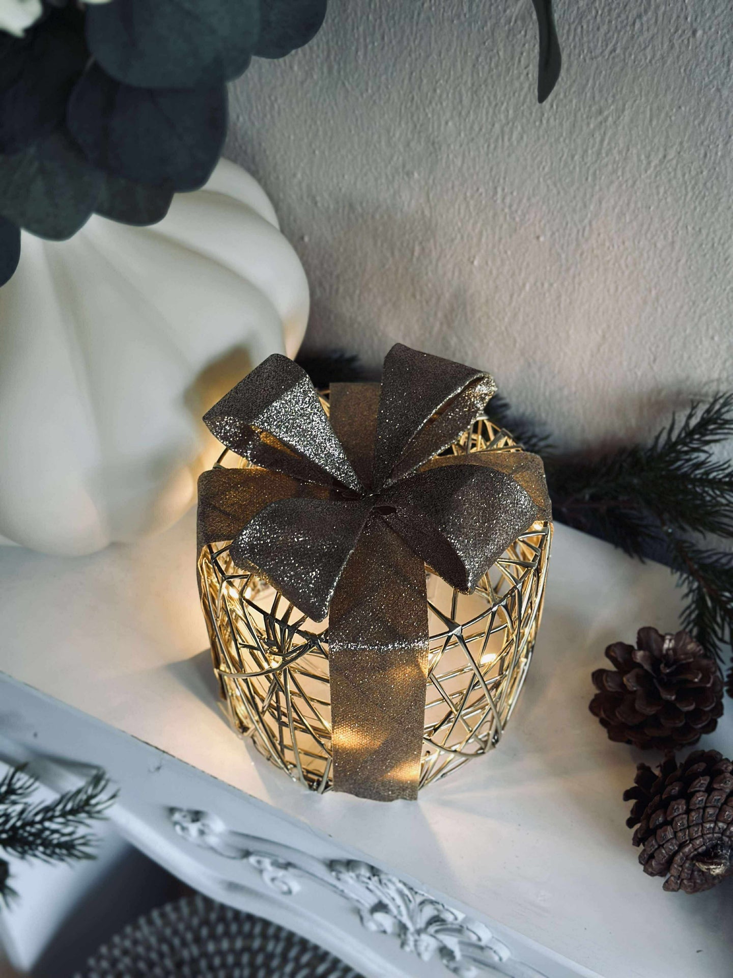 Julklappar med LED-ljus - 3 st.