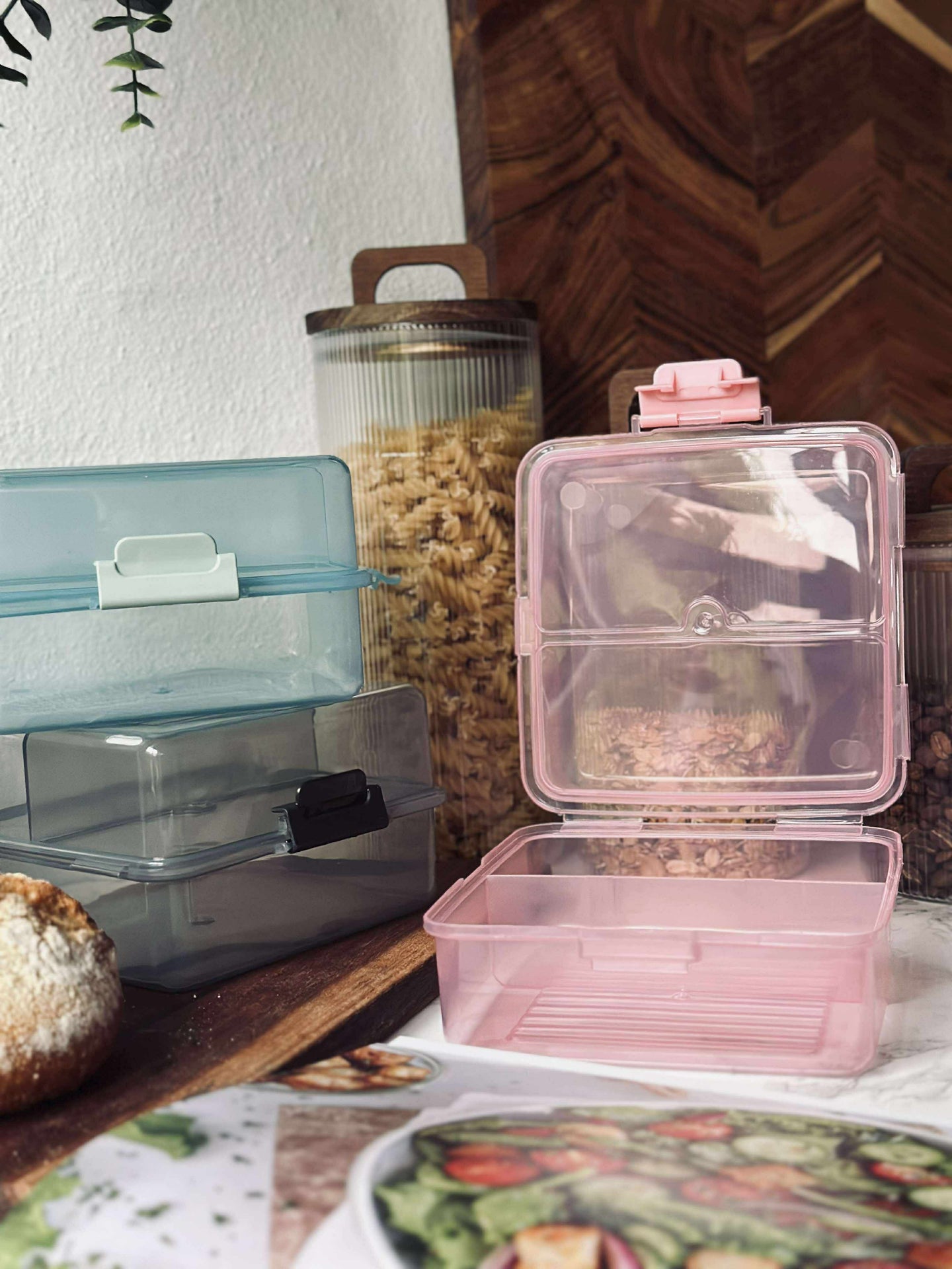 Matlåda med indelade fack - Ros