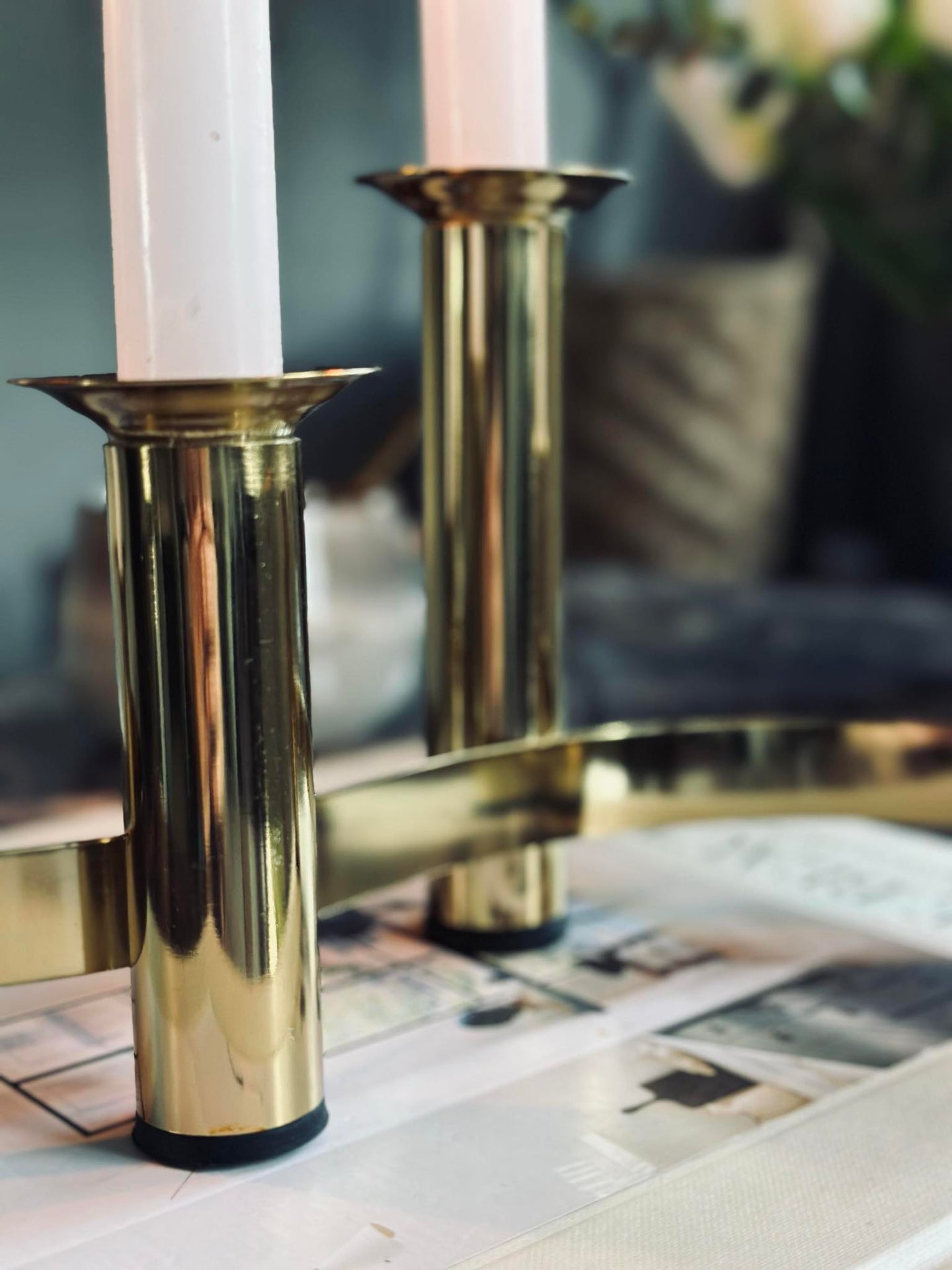 Adventsljusstake - Guld