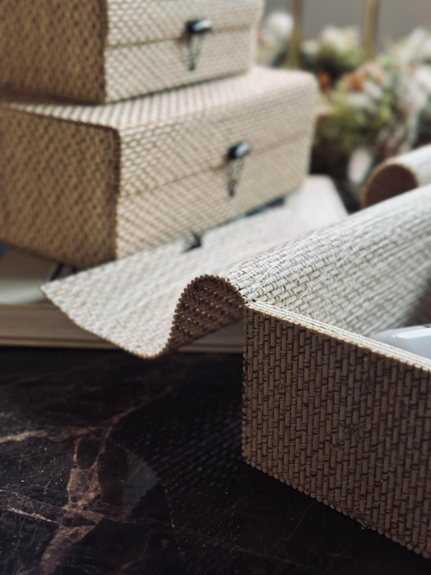 Lådor Natur - Set med 4 st