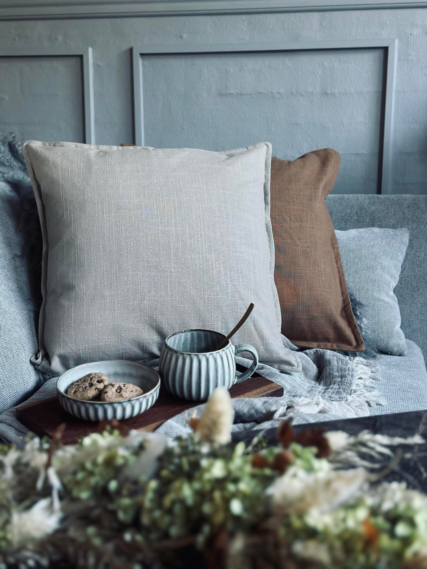 Kuddfodral 45x45 - Beige