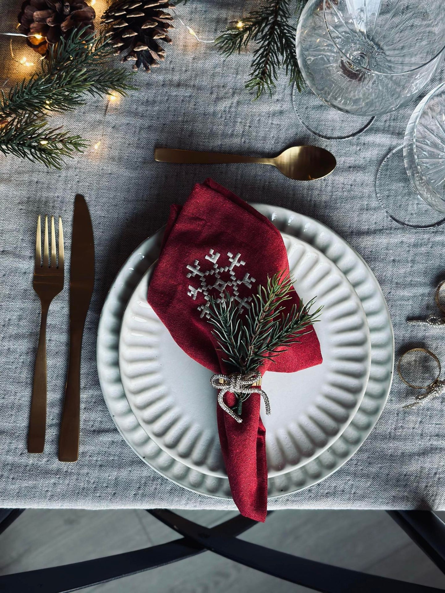 Servettringar - Rosetter 4 st