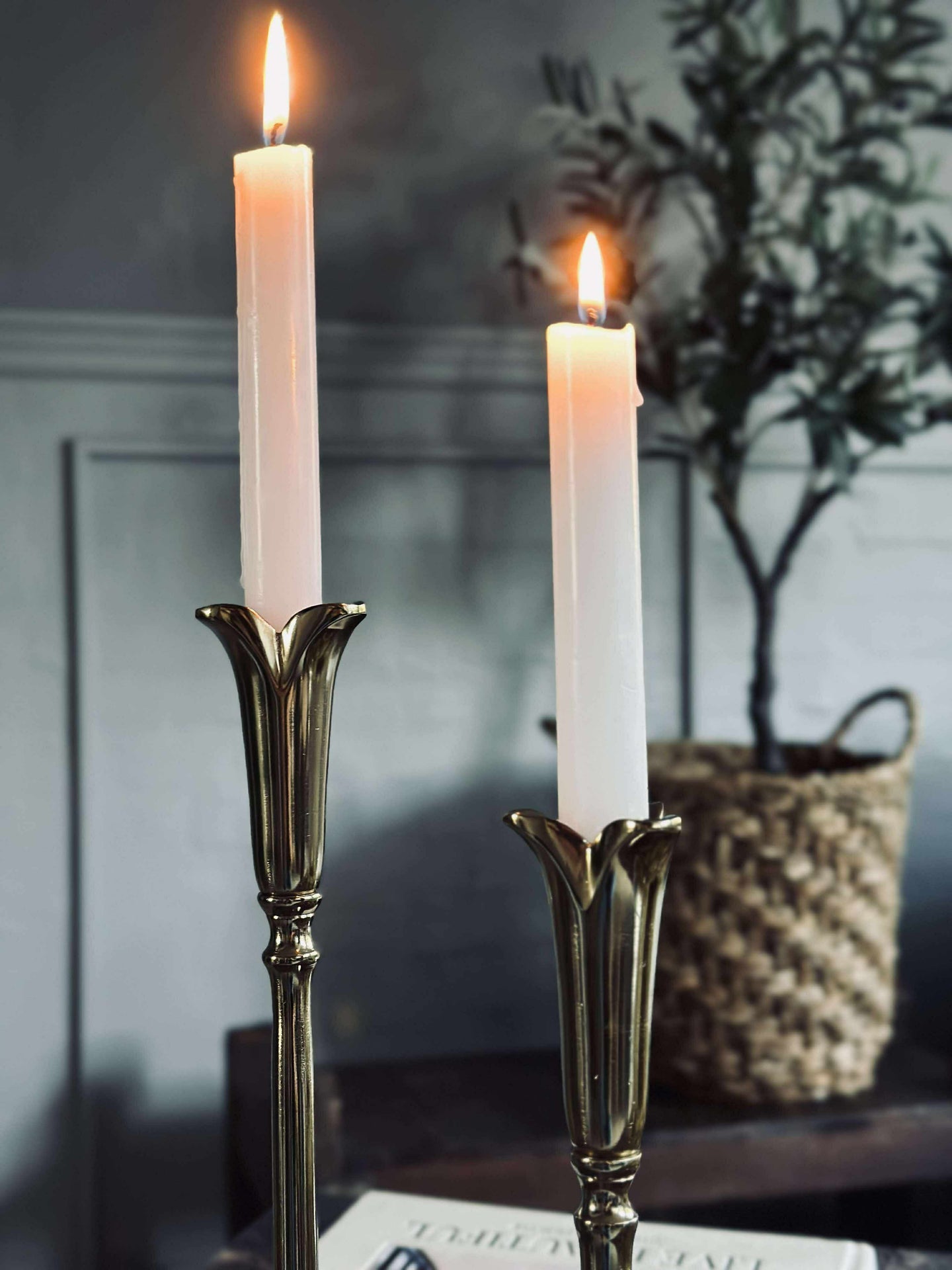 Ljusstake Calla Alu guld