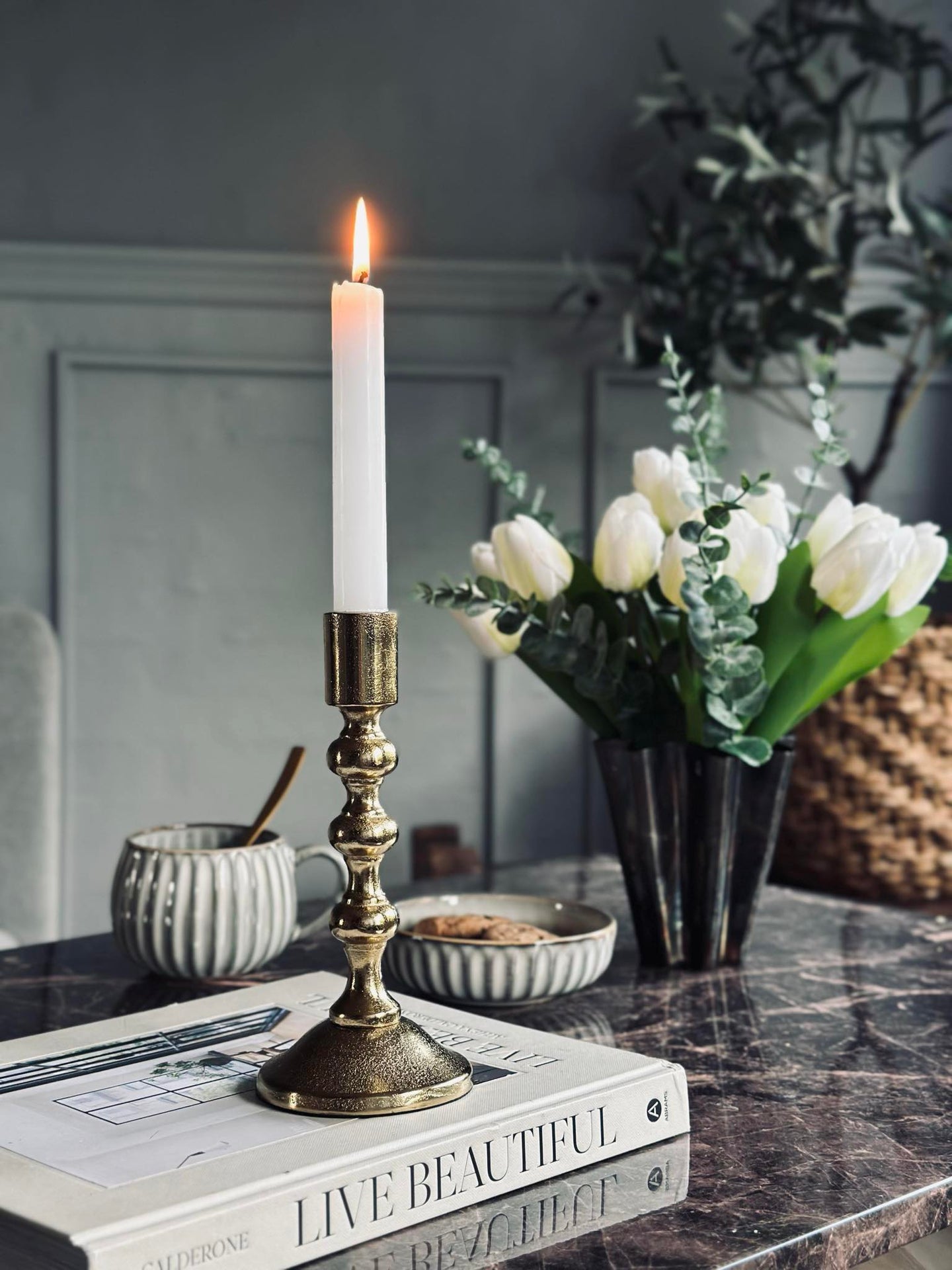 Ljusstake med kulor - Small